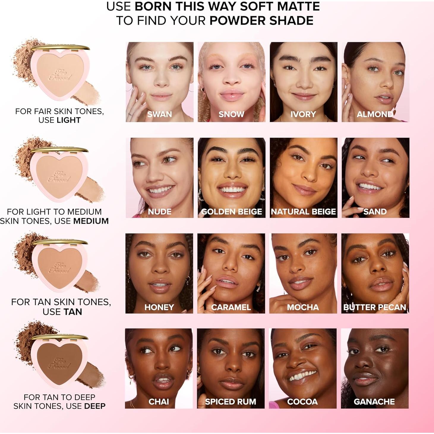 Polvo Fijador Suave Too Faced Born This Way 49.6g Claro