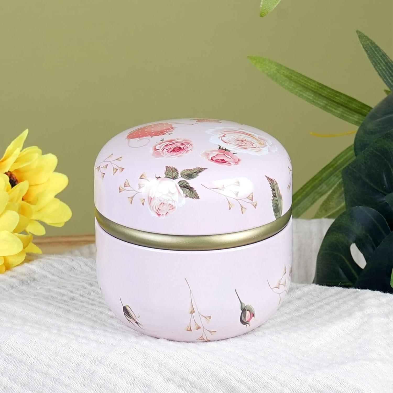 Contenedor de Polvo Corporal SHIMIDO 8.5 cm con Puff