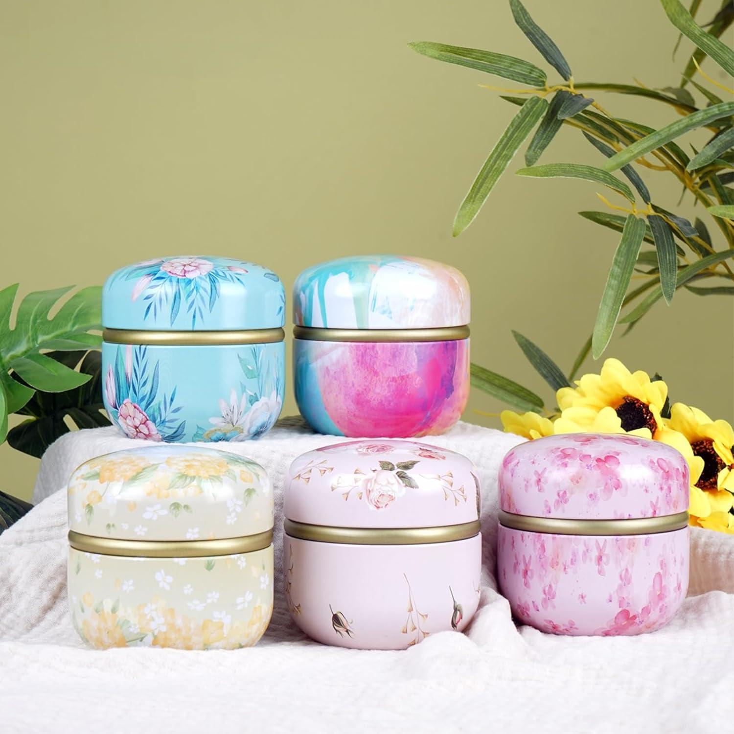 Contenedor de Polvo Corporal SHIMIDO 8.5 cm con Puff