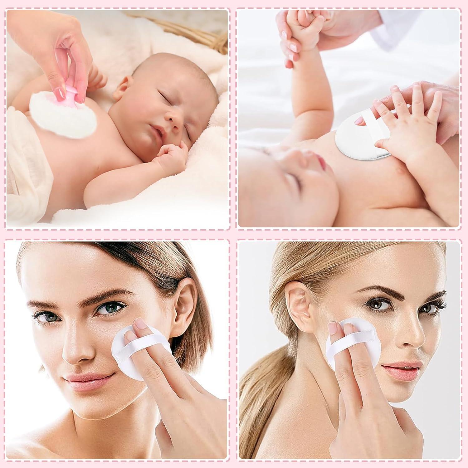 Contenedor de Polvo Corporal SHIMIDO 8.5 cm con Puff