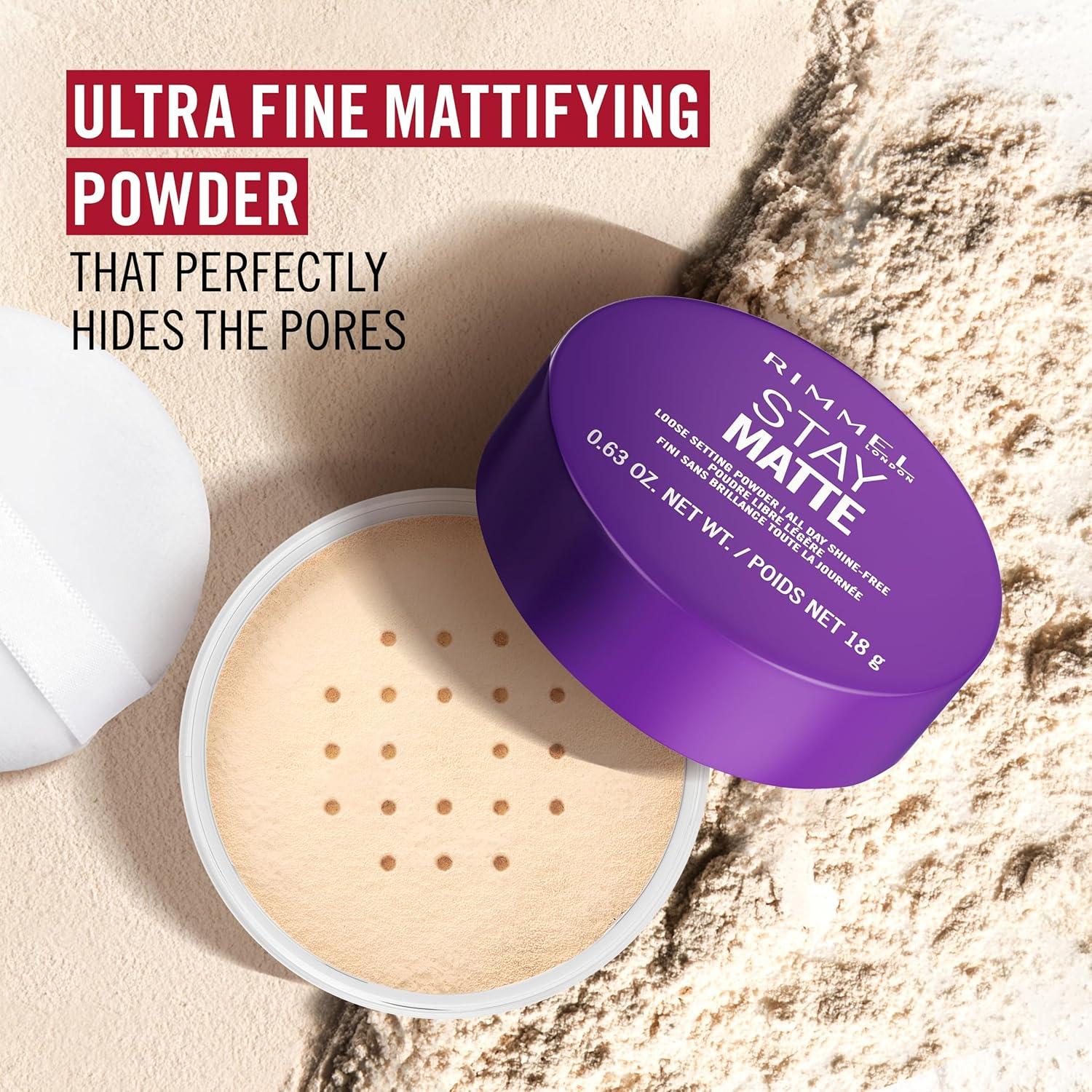 Rimmel Stay Matte Polvo Suelto 001 Transparente 17.86g Vegano