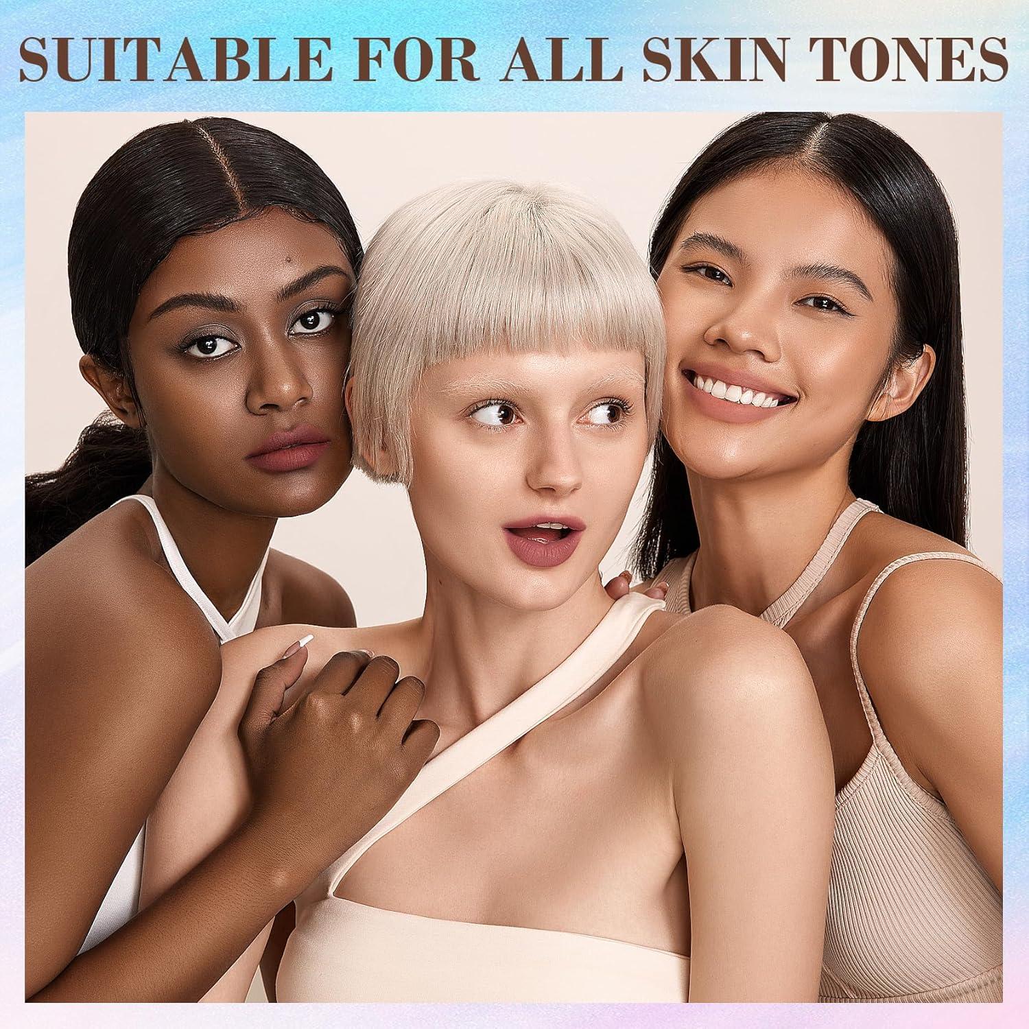 Polvo Suelto Fijador DWDiWen con Protector Solar 90g Rosa Claro