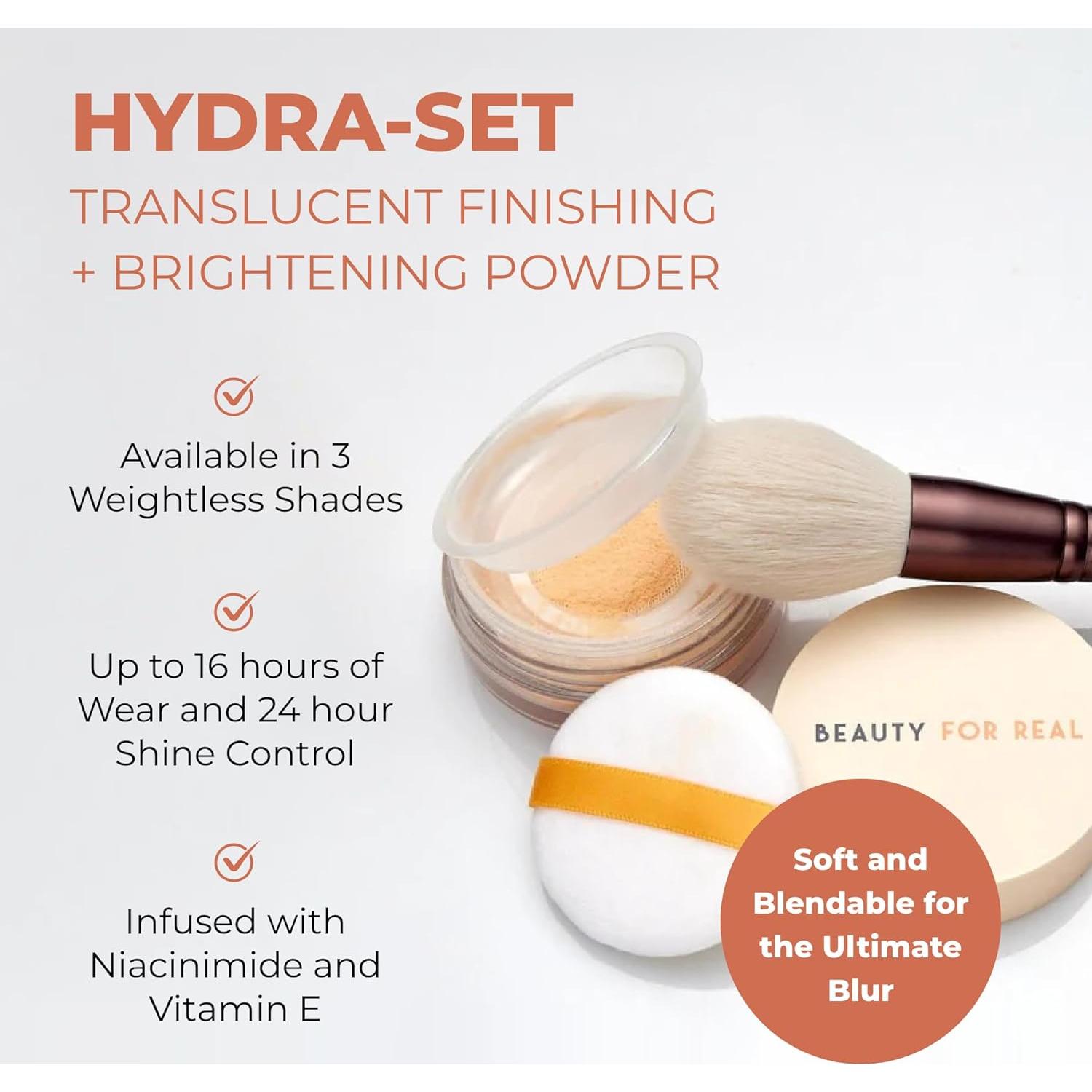 Polvo Translúcido Beauty For Real Hydra-Set 9g - Sin Talco