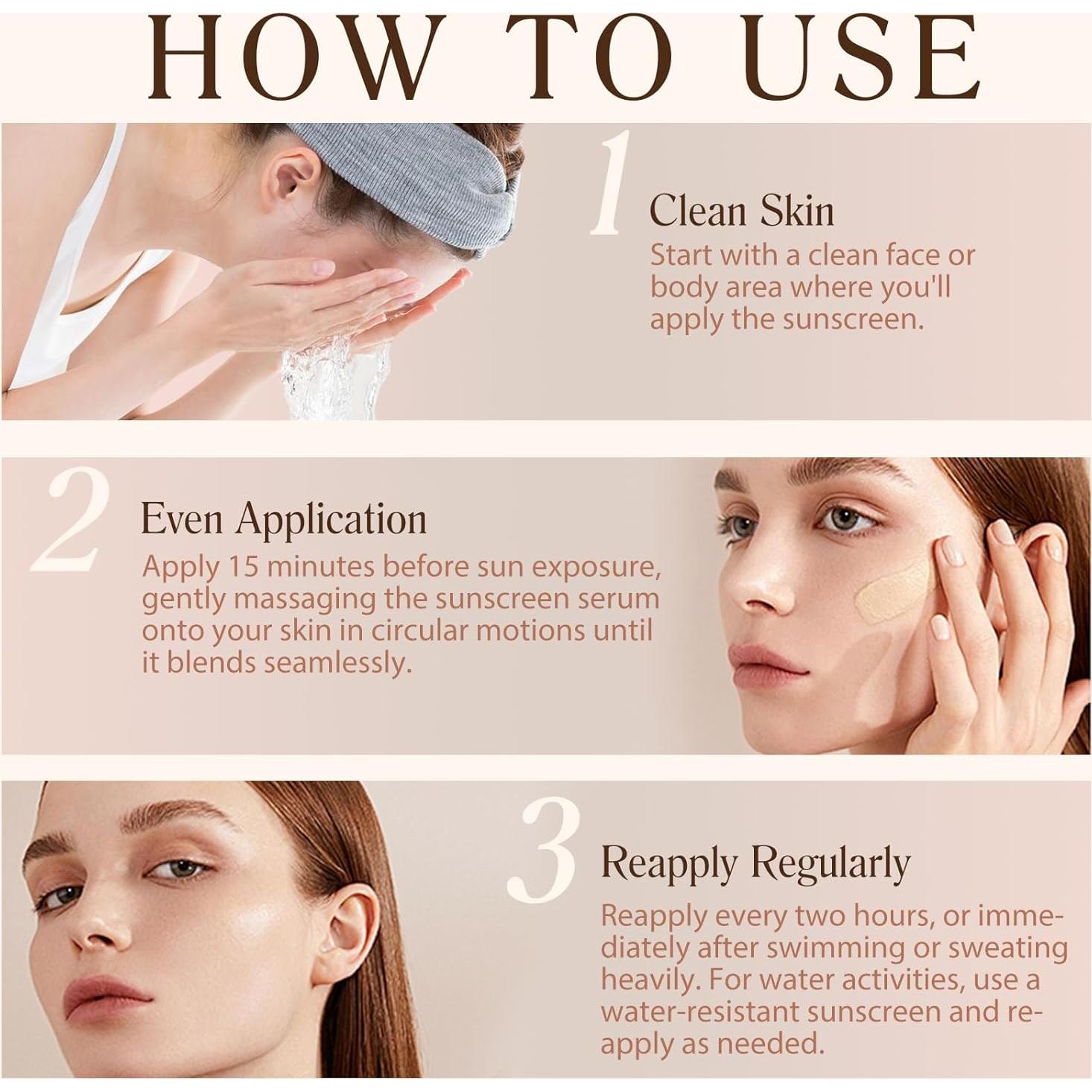 Base 4 en 1 WLCTJIAYOU SPF 50+ Hidratante y Color Adaptable 30g