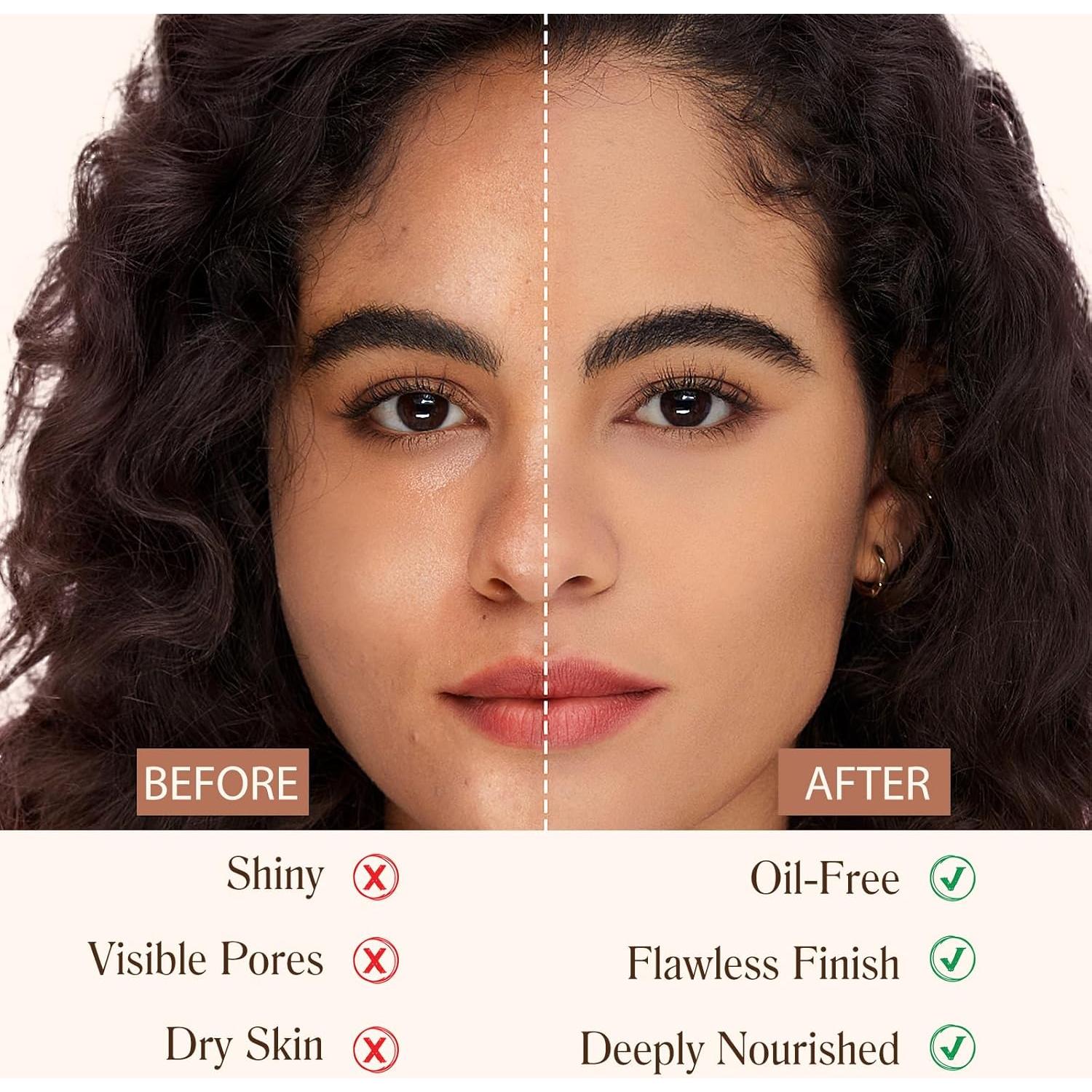 Base 4 en 1 WLCTJIAYOU SPF 50+ Hidratante y Color Adaptable 30g