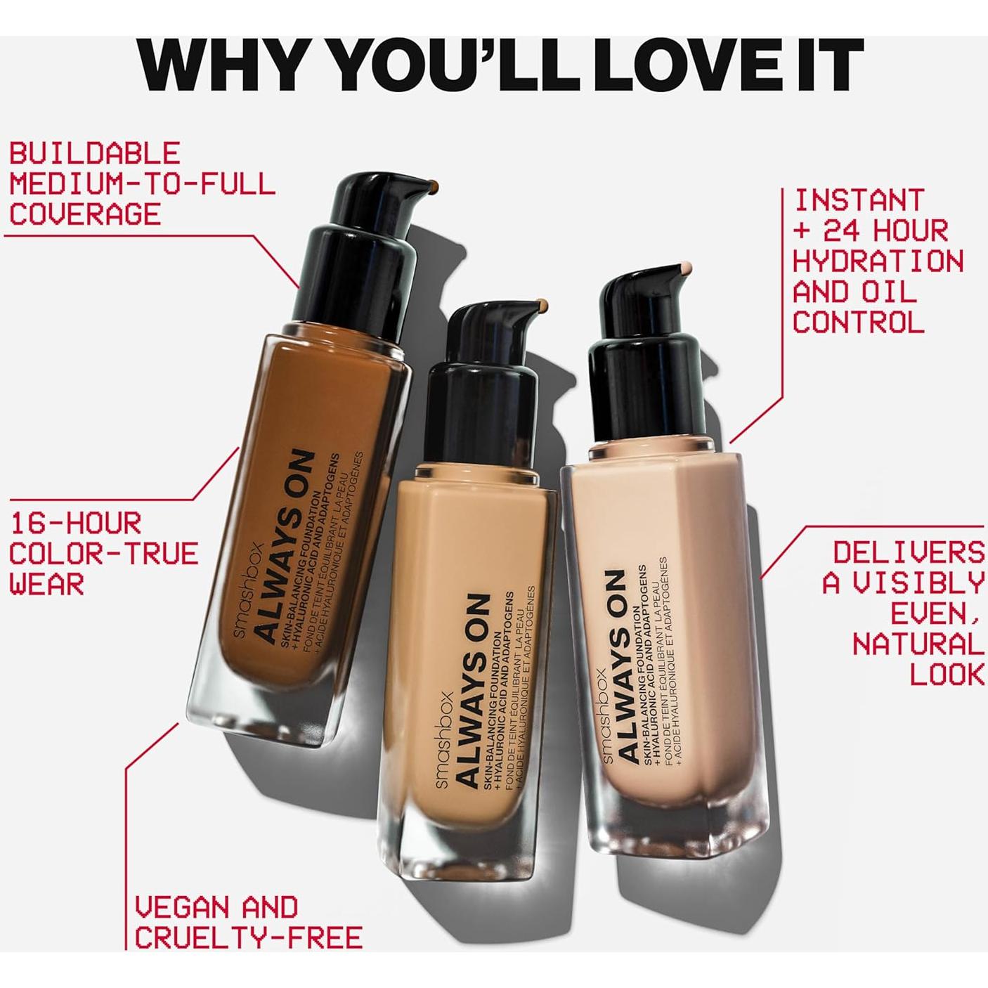 Base de Maquillaje Smashbox Always On 12 - L20W Hidratante