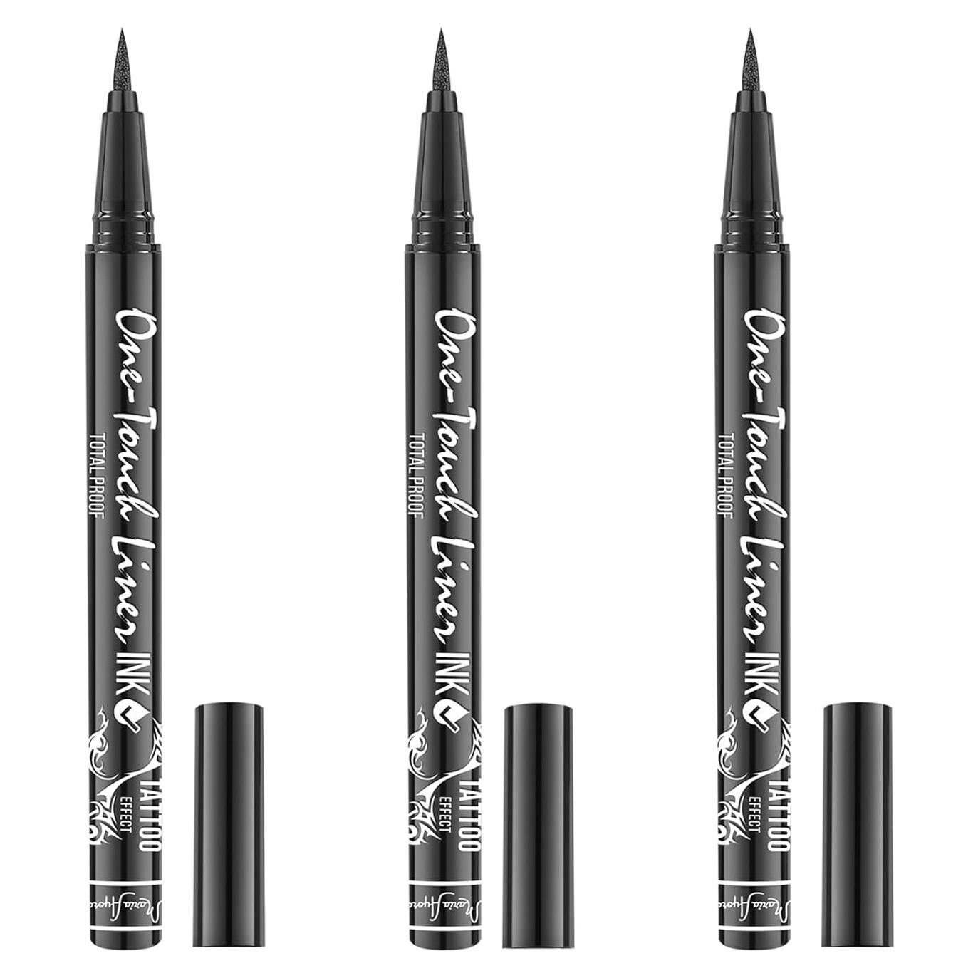 Paquete Triple de Eyeliner Líquido Hipoalergénico MARIA AYORA - Negro Clásico