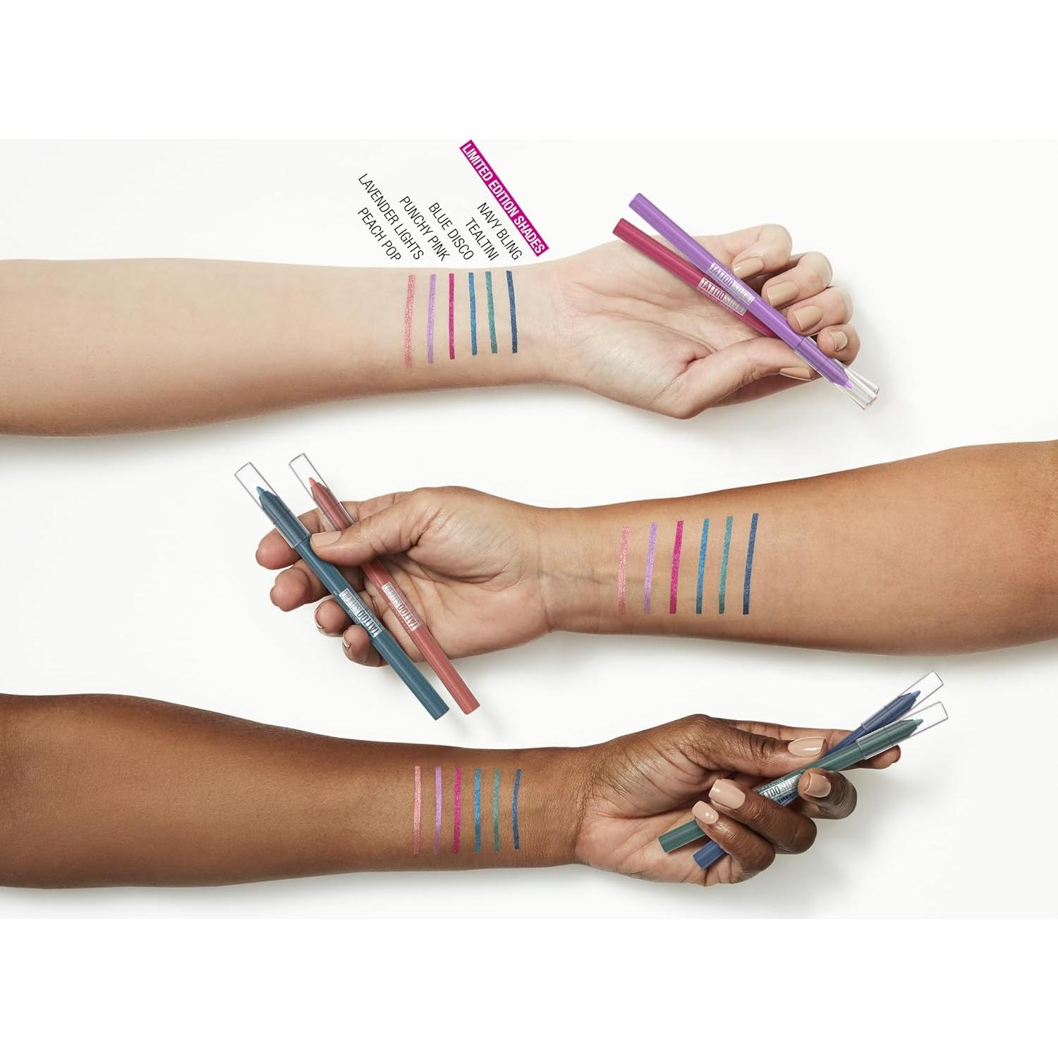 Delineador afilable Maybelline Tattoo Studio Navy Bling 1.13g