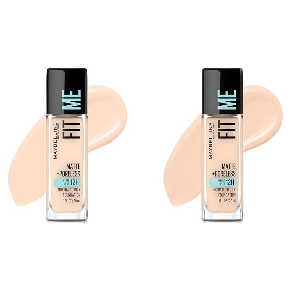 Base Líquida Maybelline Fit Me Mate + Sin Poros - 2 Tonos