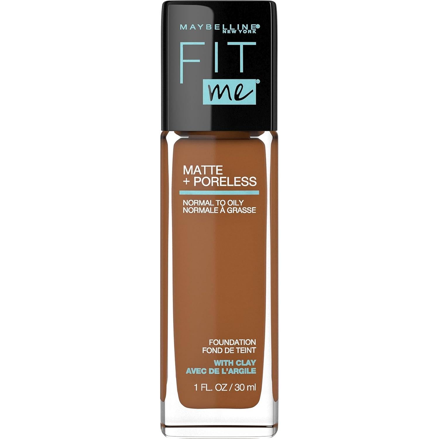 Maybelline Fit Me Mate + Sin Poros Base Líquida + Sombras Coco y Mocha
