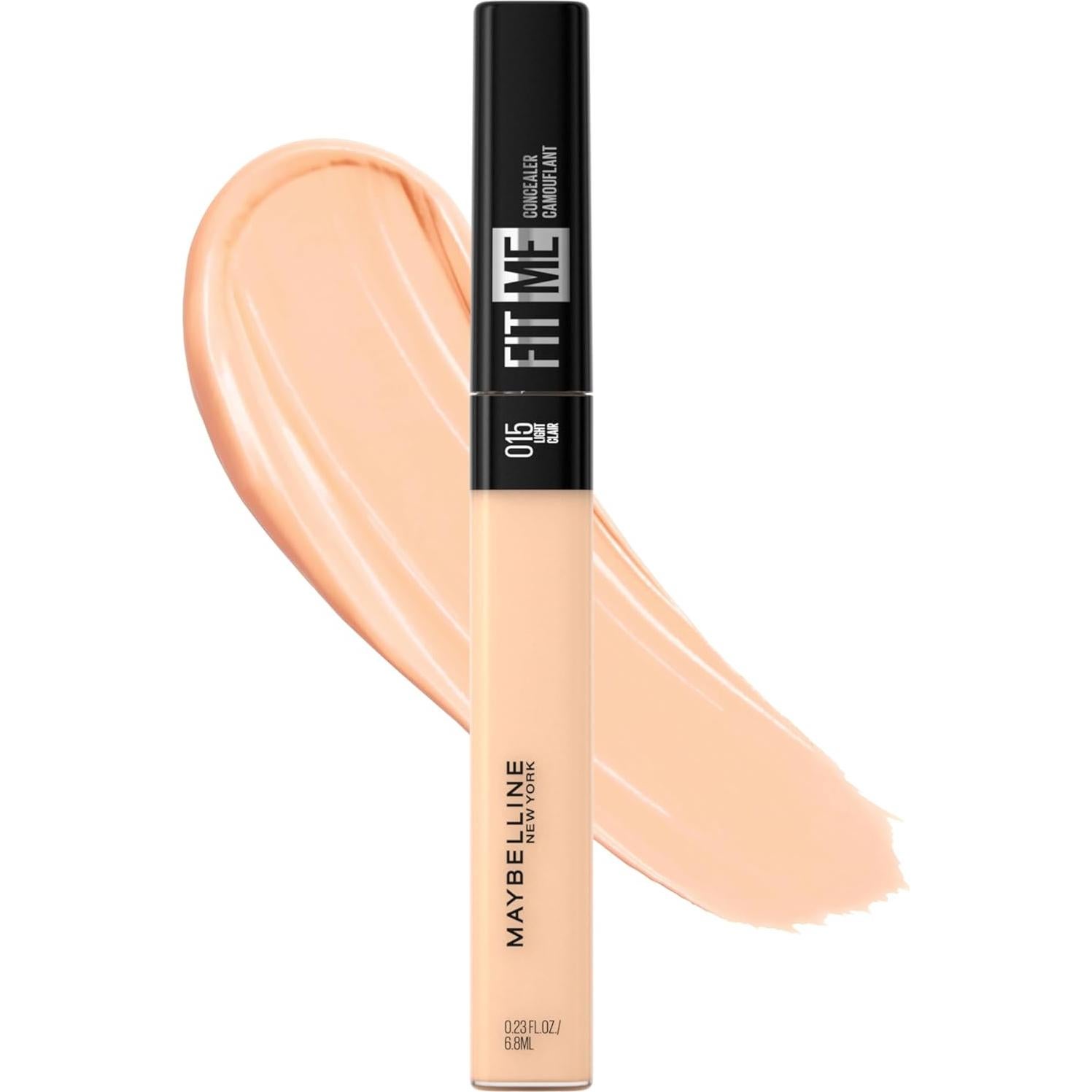 New York Fit Me Liquid Concealer Makeup Bundle with Light and Sand Shades, 1 Count Each