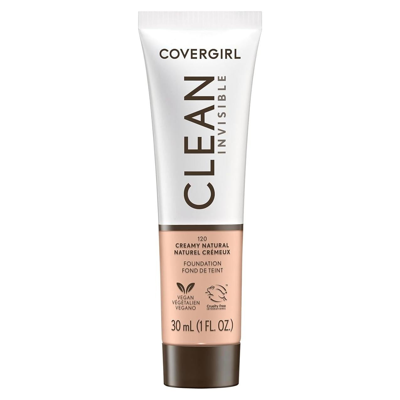 Base Invisible Limpia Covergirl 28.35ml Vegana Natural Cremoso