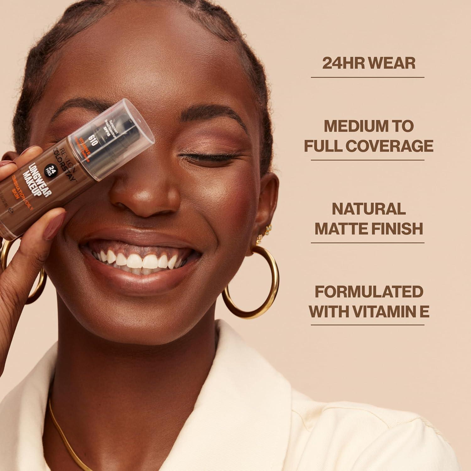 Base Líquida Revlon ColorStay 110 Marfil 29.57 ml Piel Mixta/Grasa