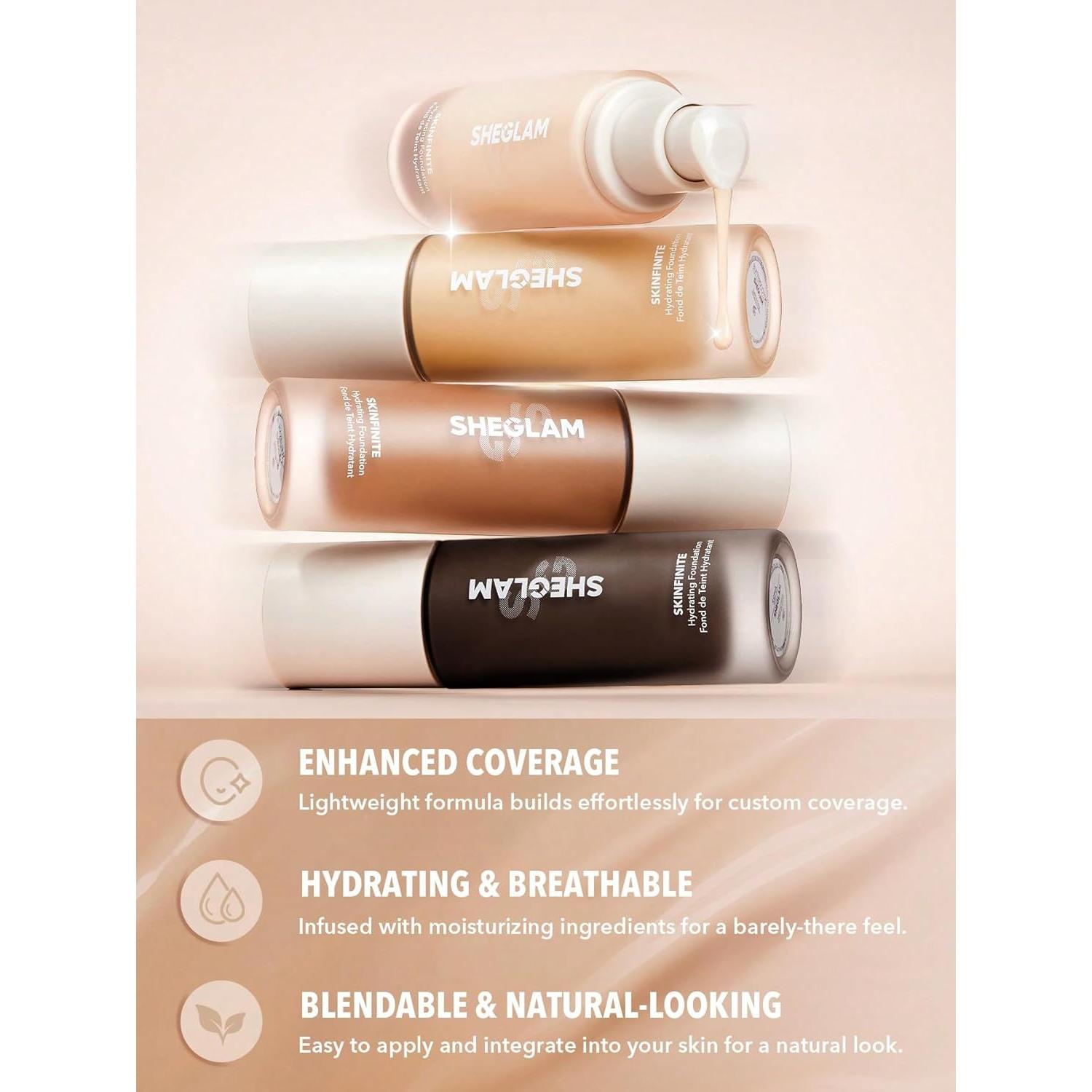 Base Hidratante SHEGLAM Skinfinite Flawless 159g Color Saddle