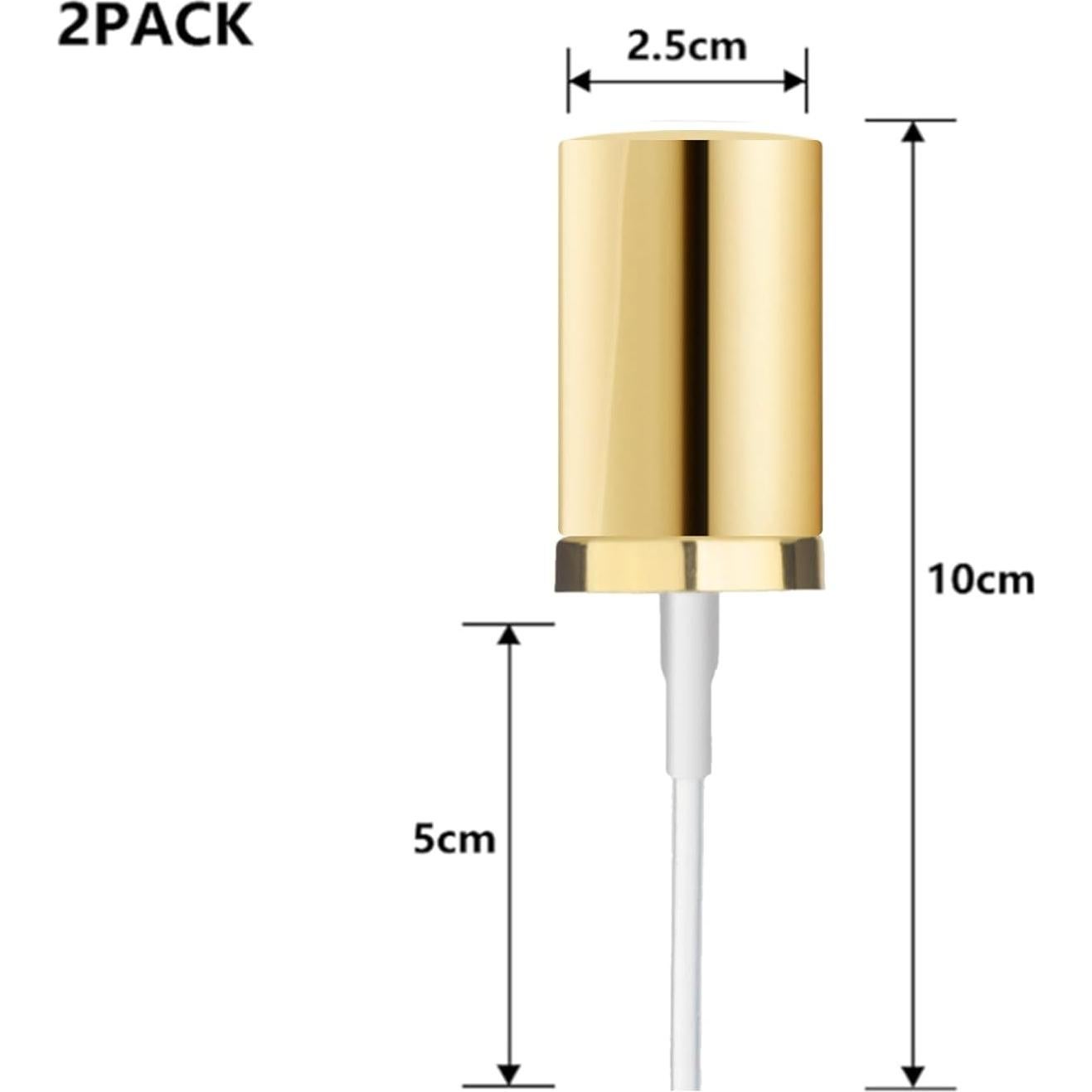 Dispensador de Bomba de Base Chris.W - 2 Piezas Doradas