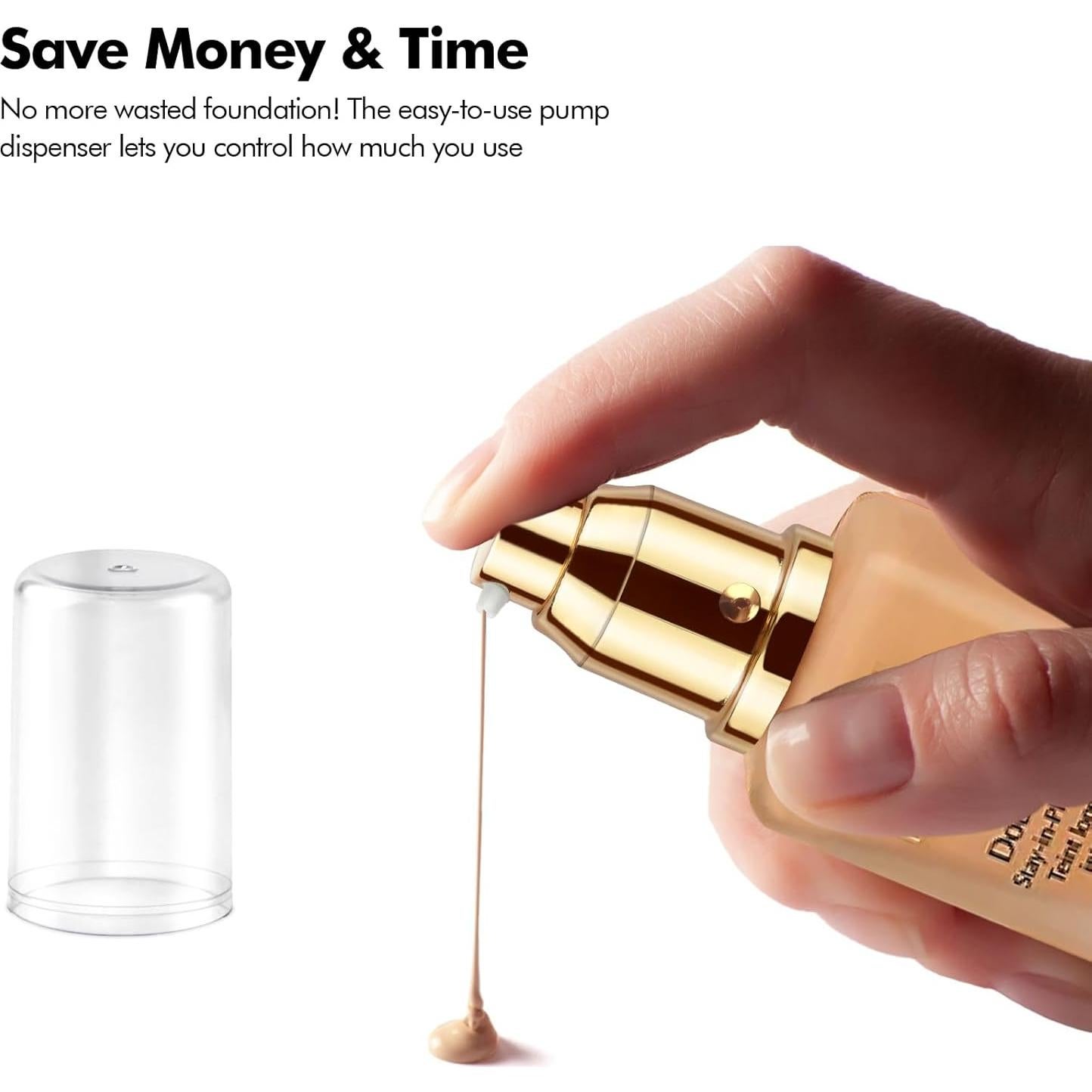 Bomba de Base Dorada Lunhoo para Maquillaje - 2 Piezas