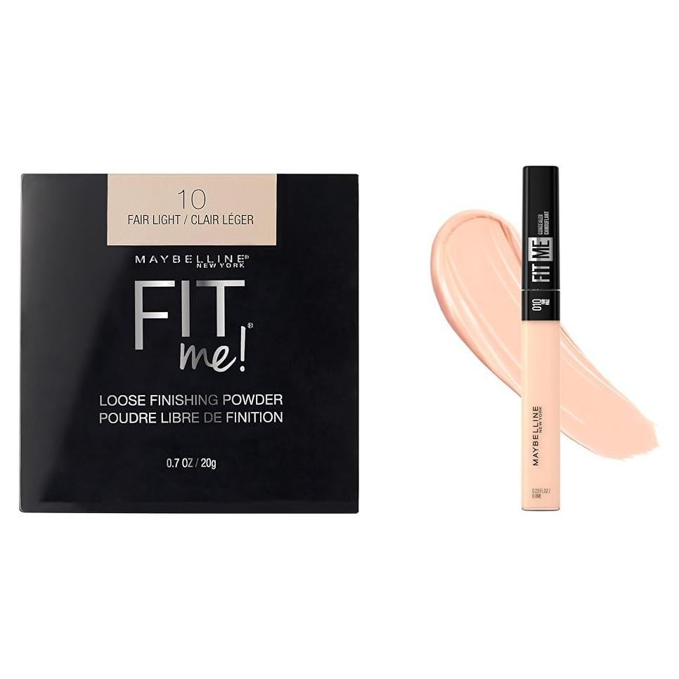 Paquete Maquillaje Maybelline Fit Me Polvo Suelto y Corrector