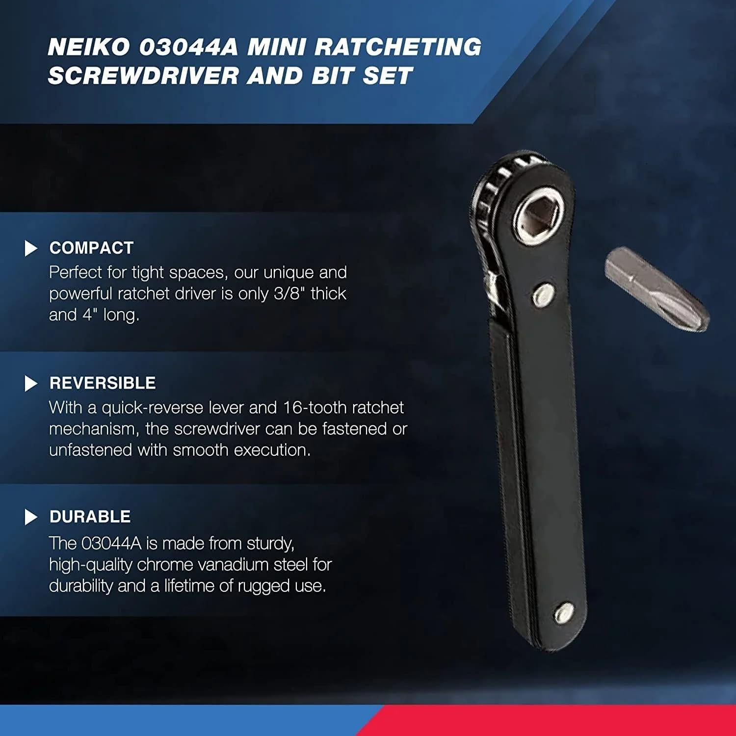 Juego de Destornillador Mini Carraca NEIKO 03044A 8 Piezas