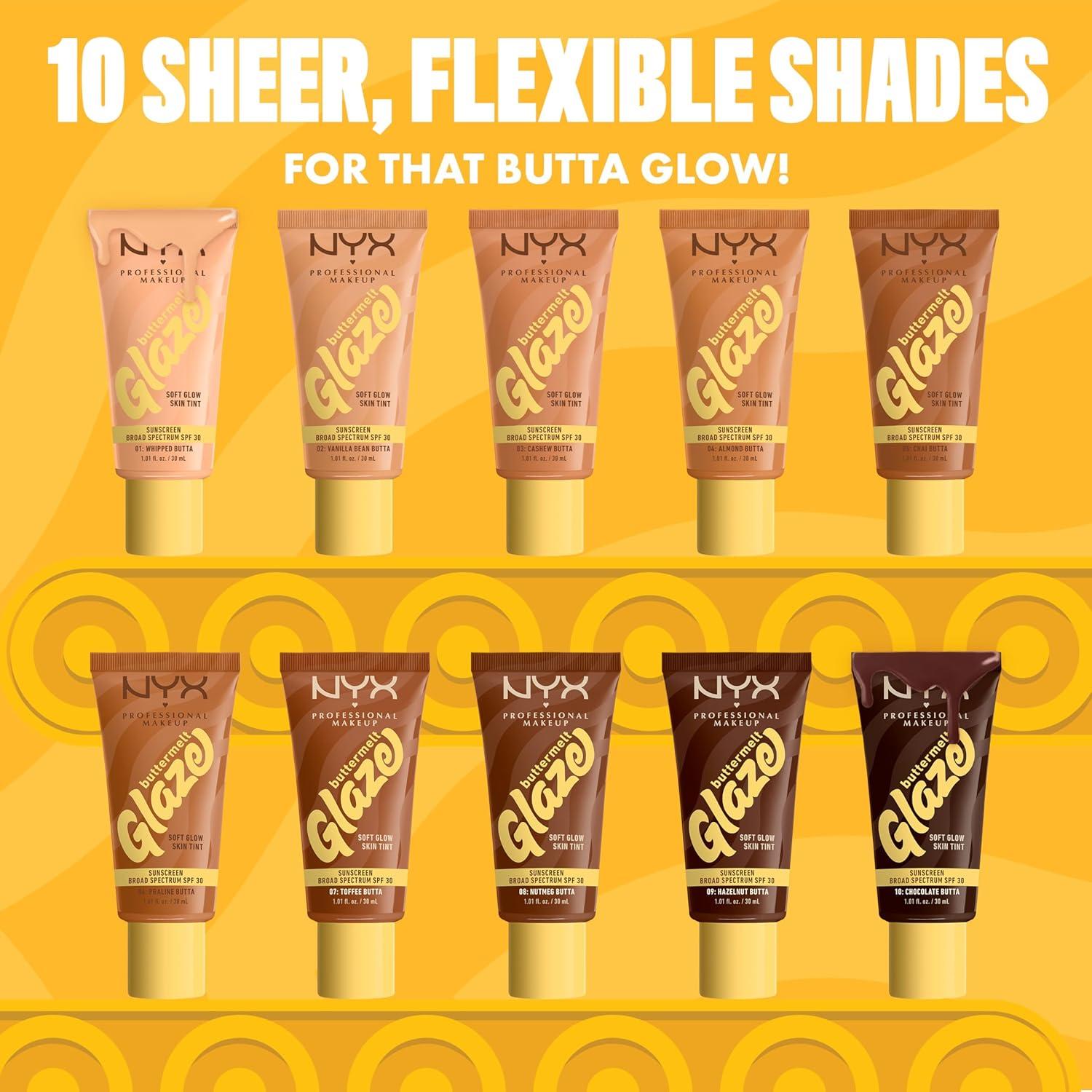 NYX Buttermelt Glaze Tinte Hidratante SPF 30 30 ml 02 Vainilla