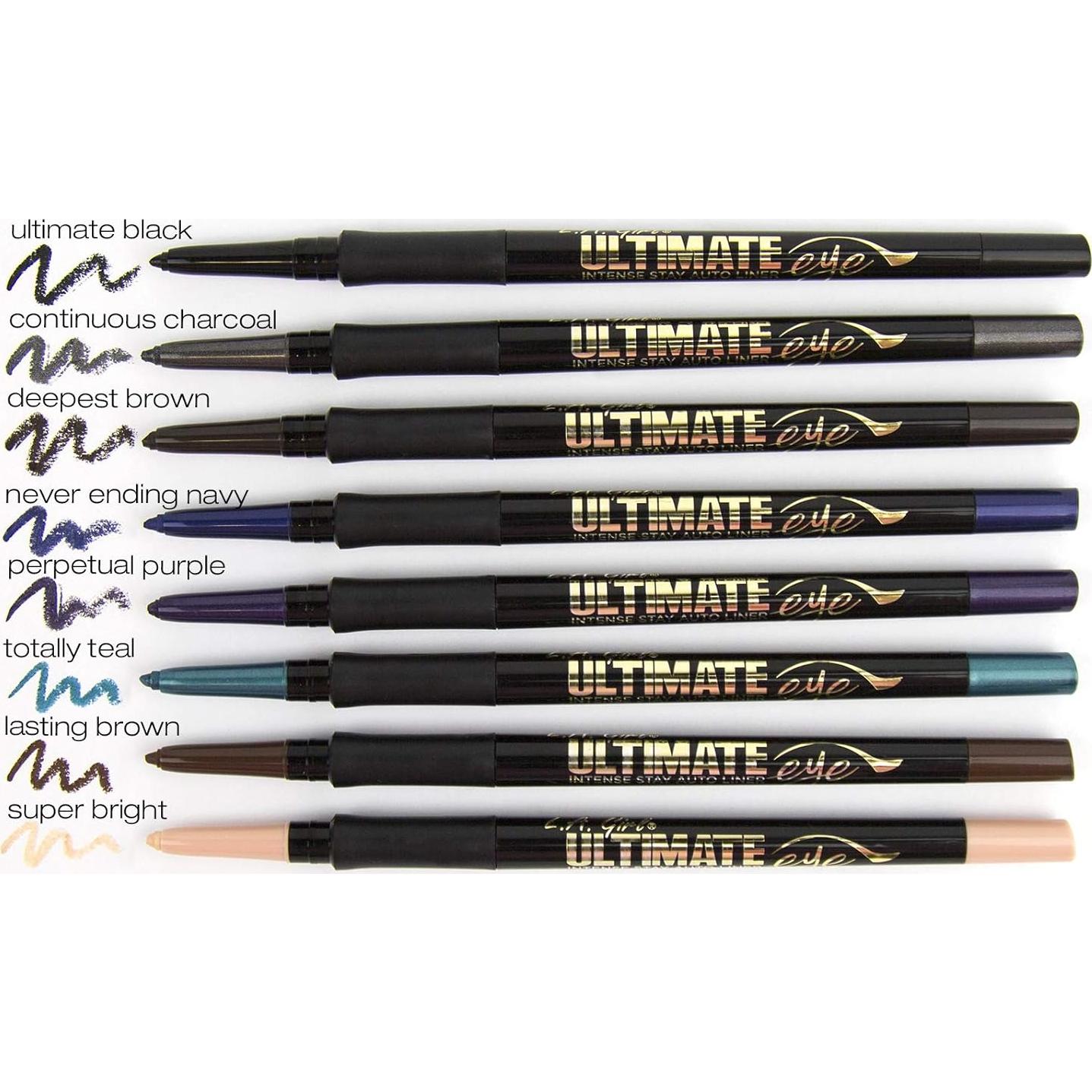 Lápiz delineador de ojos L.A. Girl GP327 Marrón Duradero