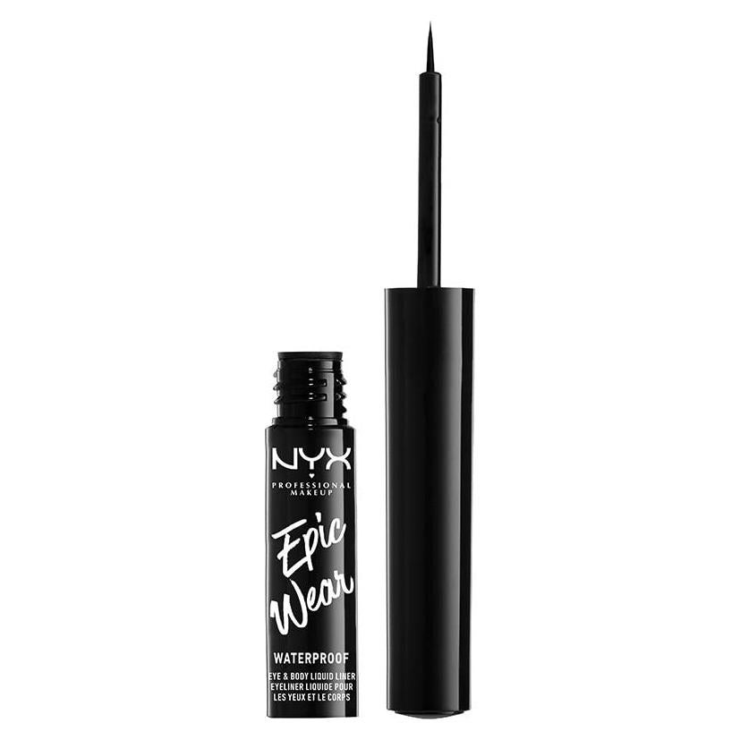 Delineador Líquido Impermeable NYX Epic Wear 3.54 ml Negro