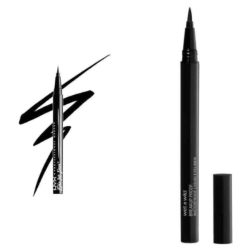 Delineadores Líquidos Impermeables NYX y wet n wild 16HR