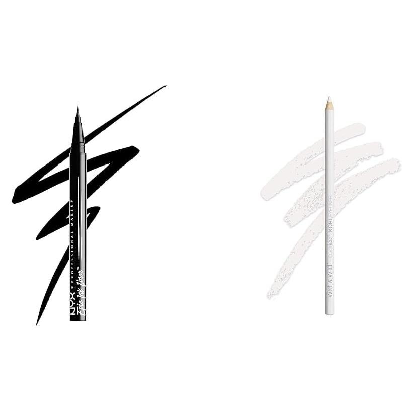 Paquete de 2 Delineadores NYX Epic Ink y Wet n Wild Kohl