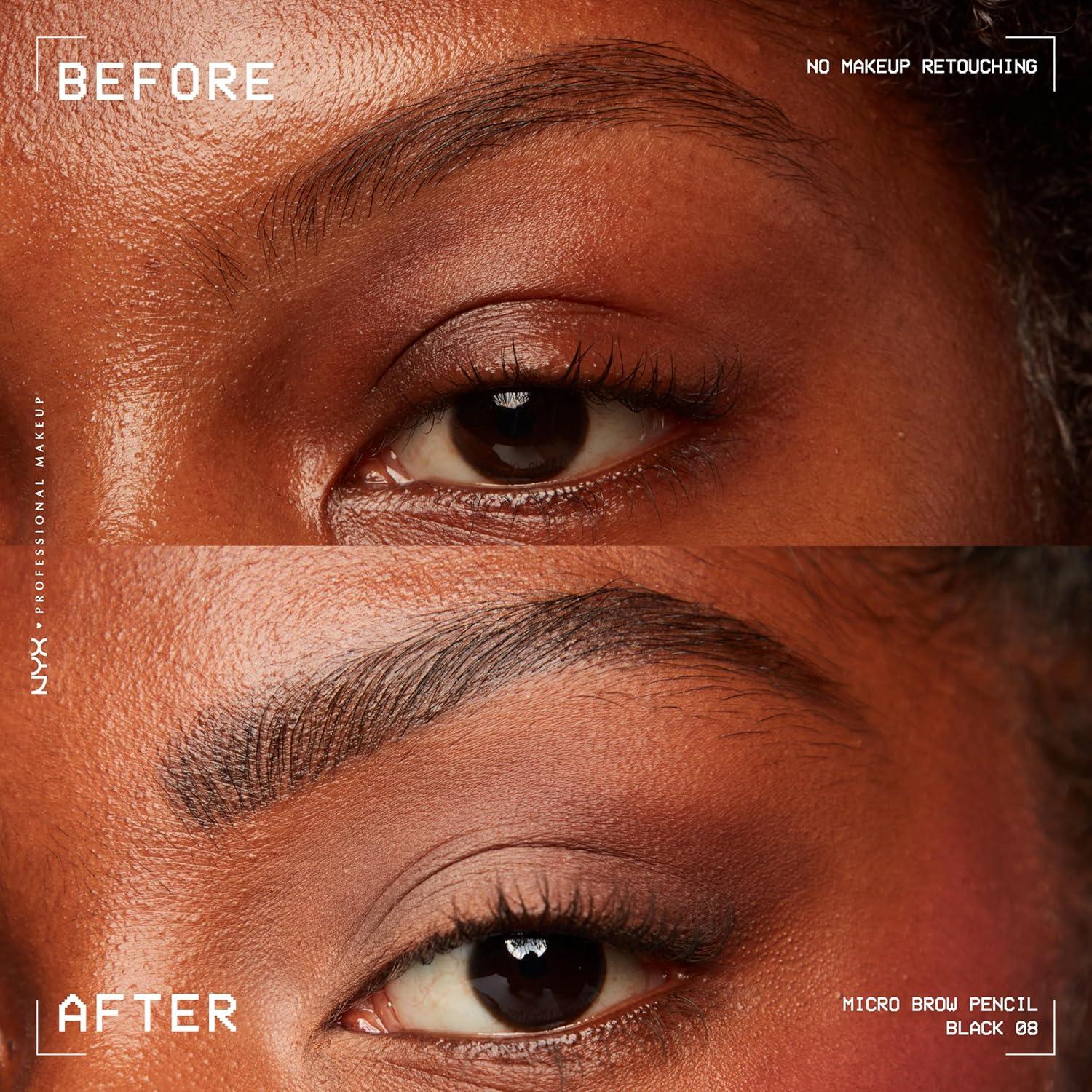 Lápiz de Cejas Micro NYX + Delineador Epic Ink Negro