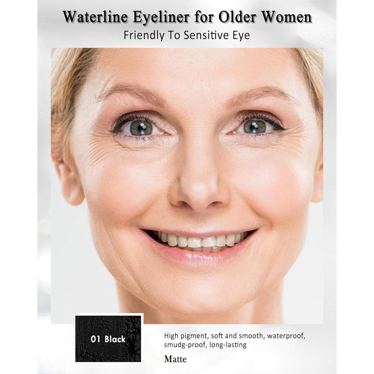 Delineador de Gel Negro Lestpola 2Pcs a Prueba de Agua 24H