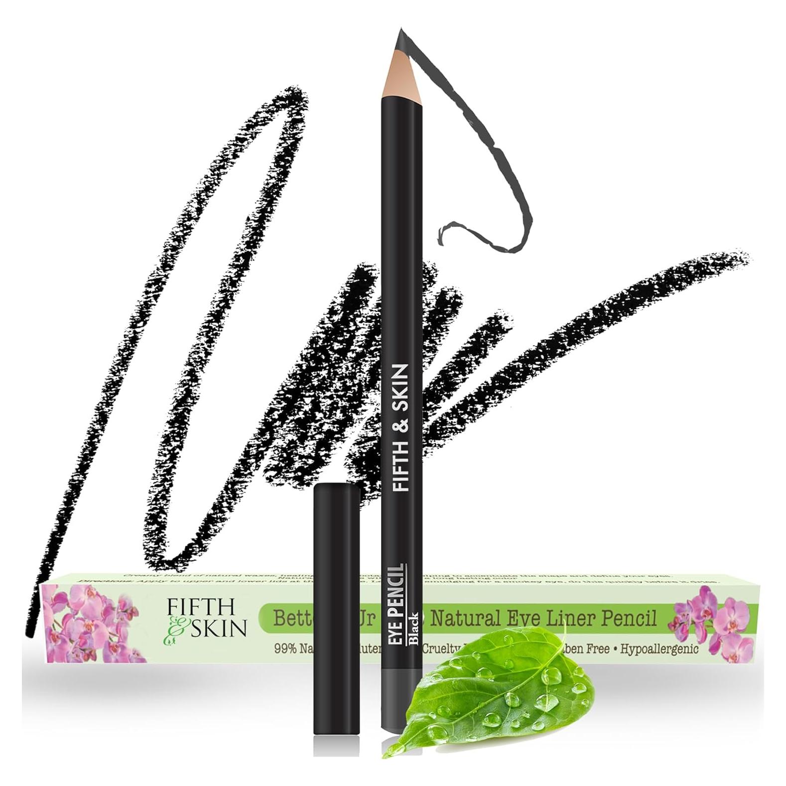 Lápiz Delineador Natural Fifth & Skin Negro Hipoalergénico