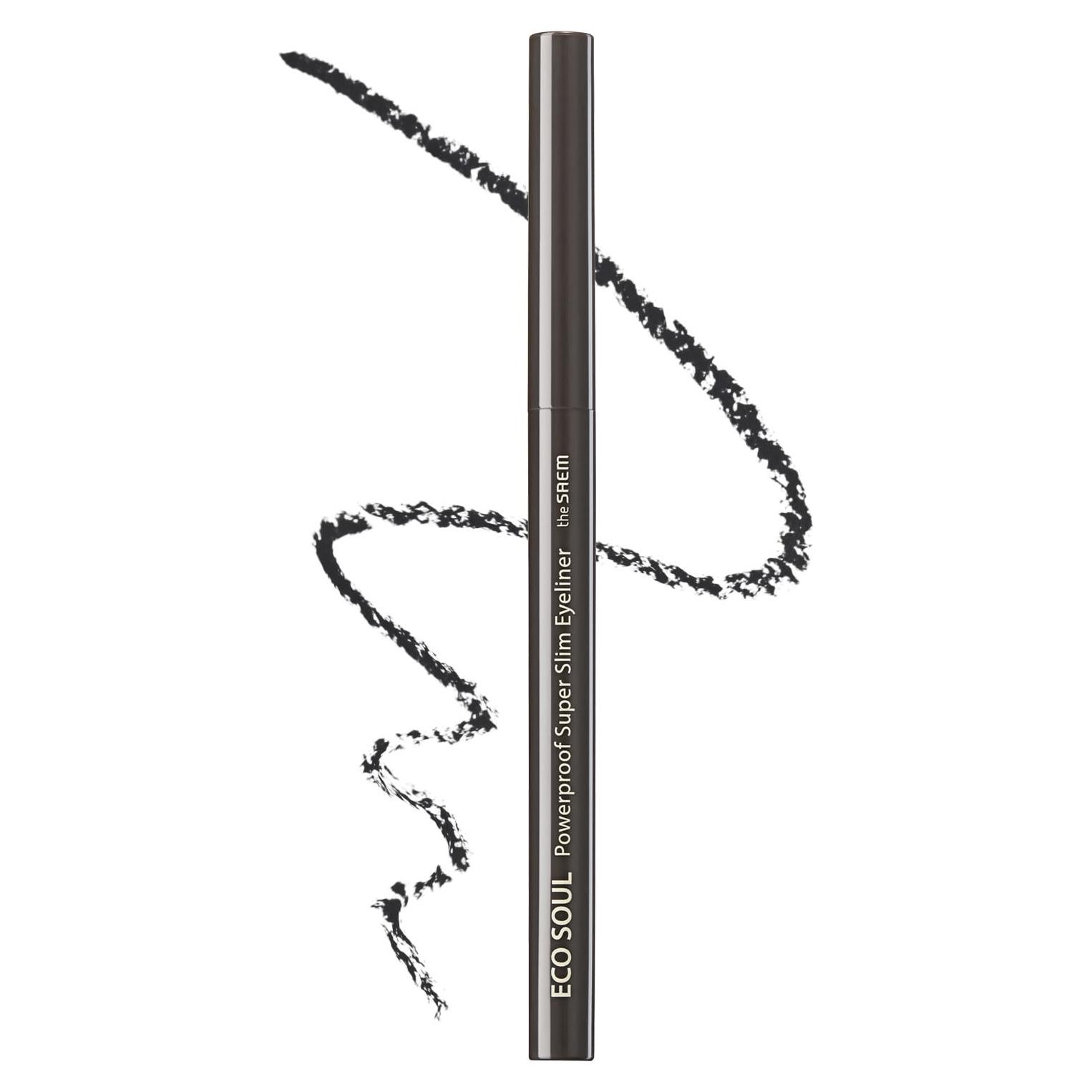 Eyeliner Gel The SAEM Eco Soul 2mm Negro Ceniza - Larga Duración