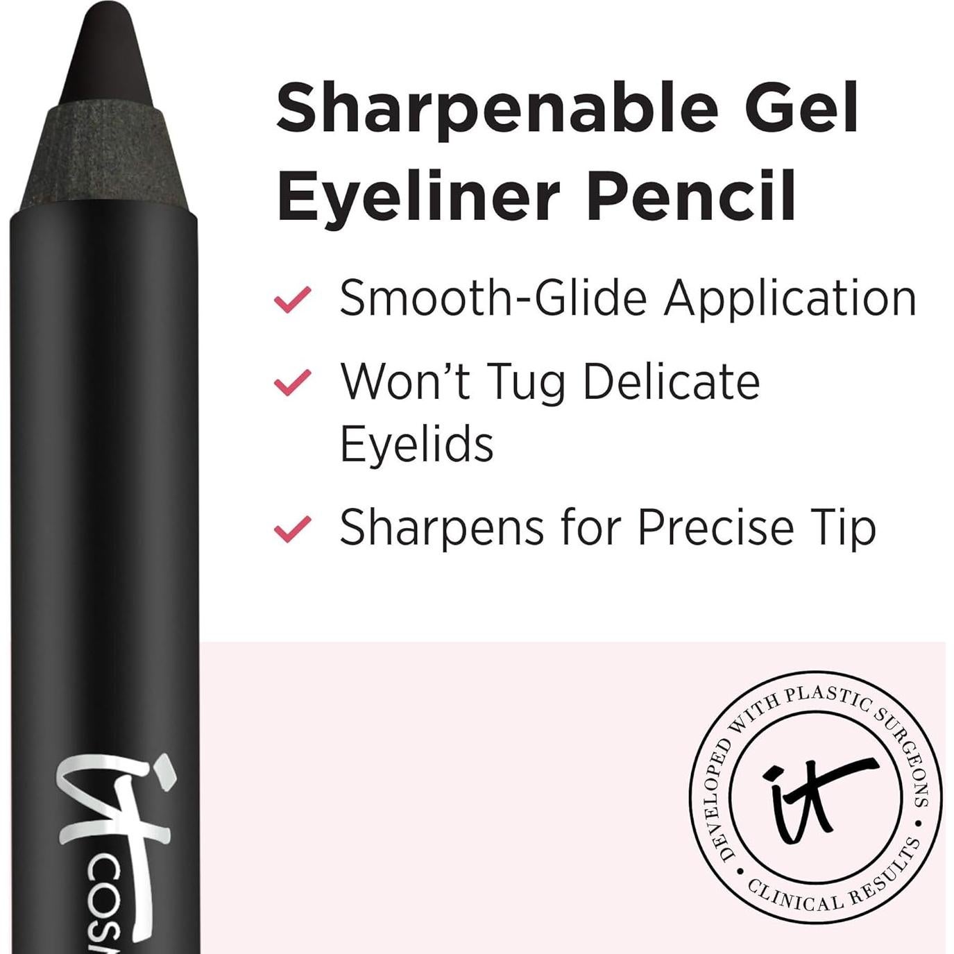 Lápiz de Ojos Gel IT Cosmetics Superhero - Negro Ultra Intenso - 1.19 g