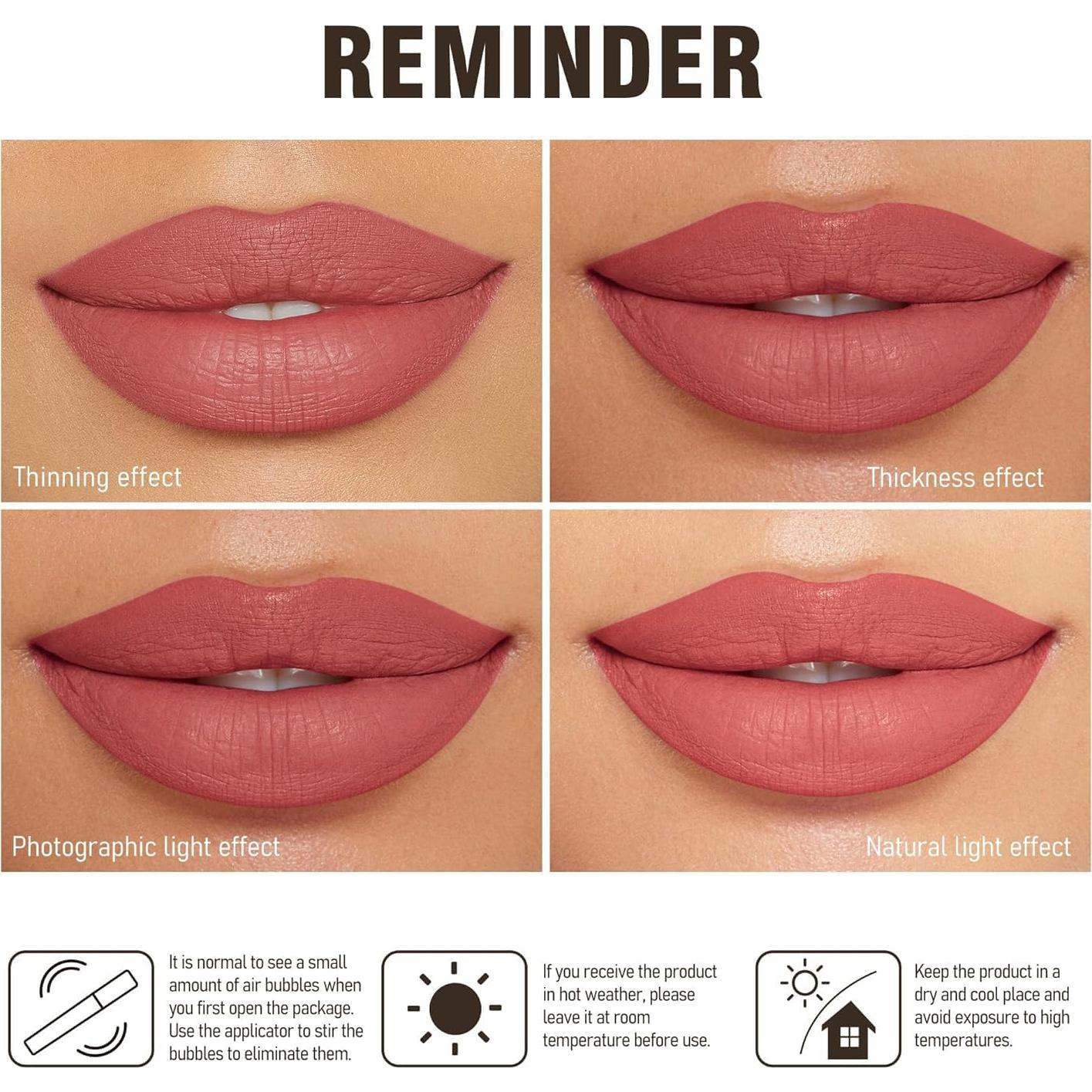 Lápiz Labial Mate Rojo HANLADY A13 Amor Verdadero 28g