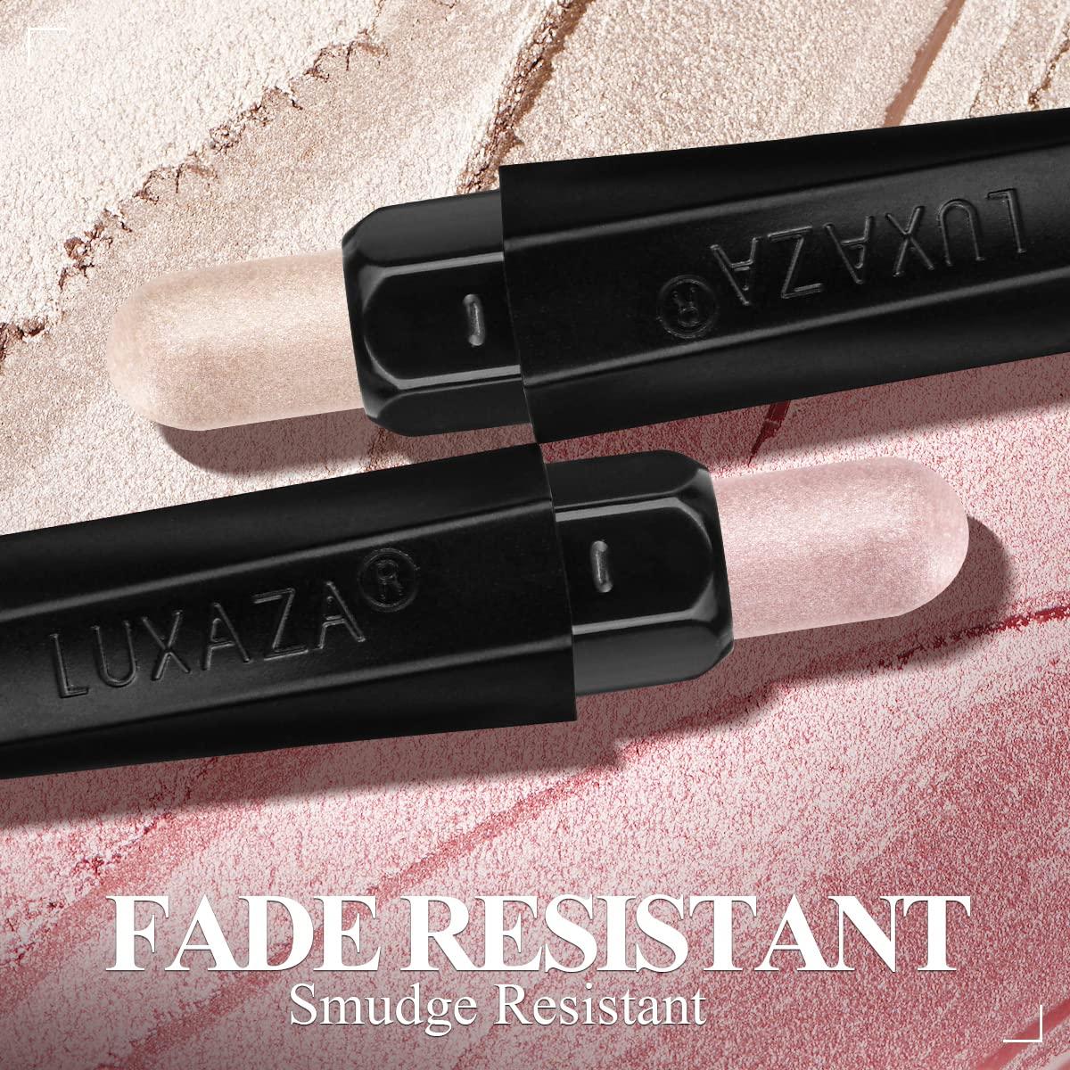 Barra de Sombra de Ojos Crema LUXAZA 3PCS Mate y Brillante