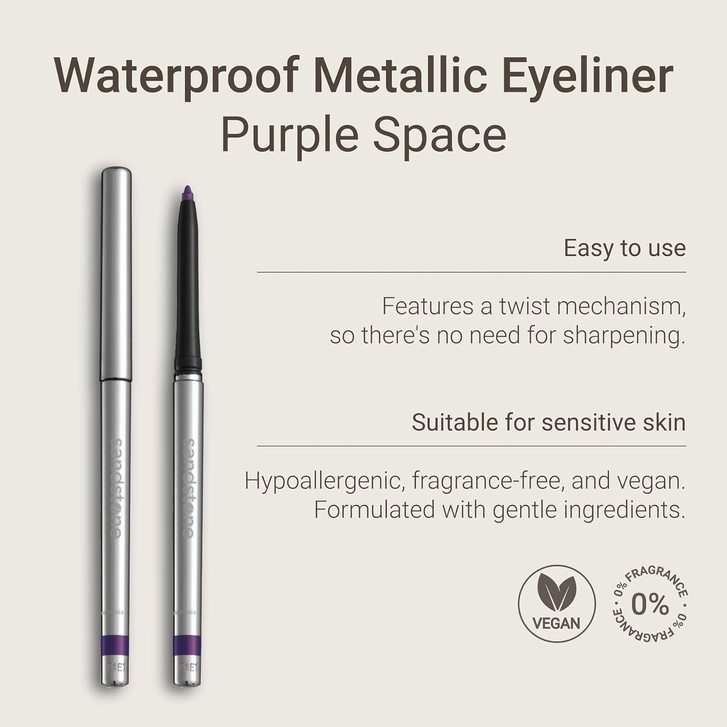 Delineador Hipoalergénico Impermeable Sandstone Púrpura