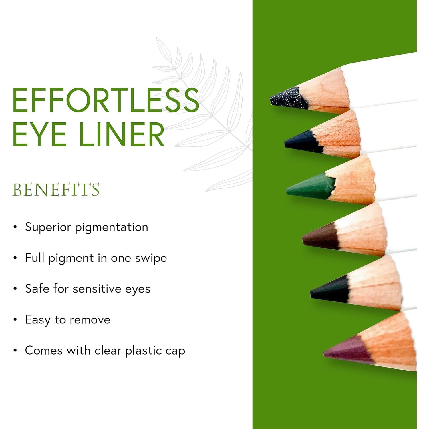 Lápiz Delineador de Ojos Honeybee Gardens Negro Jet Set 14cm