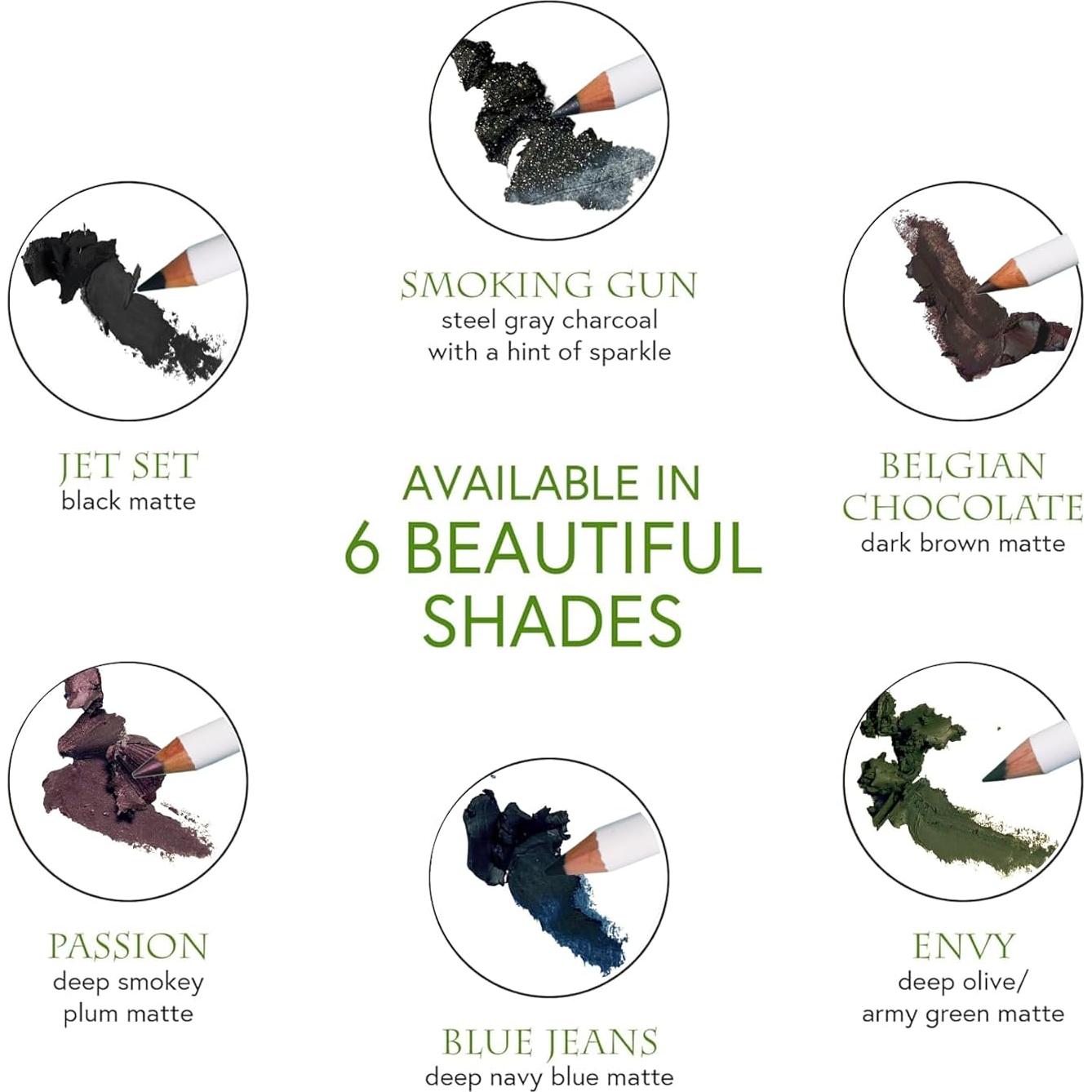 Lápiz Delineador de Ojos Honeybee Gardens Negro Jet Set 14cm