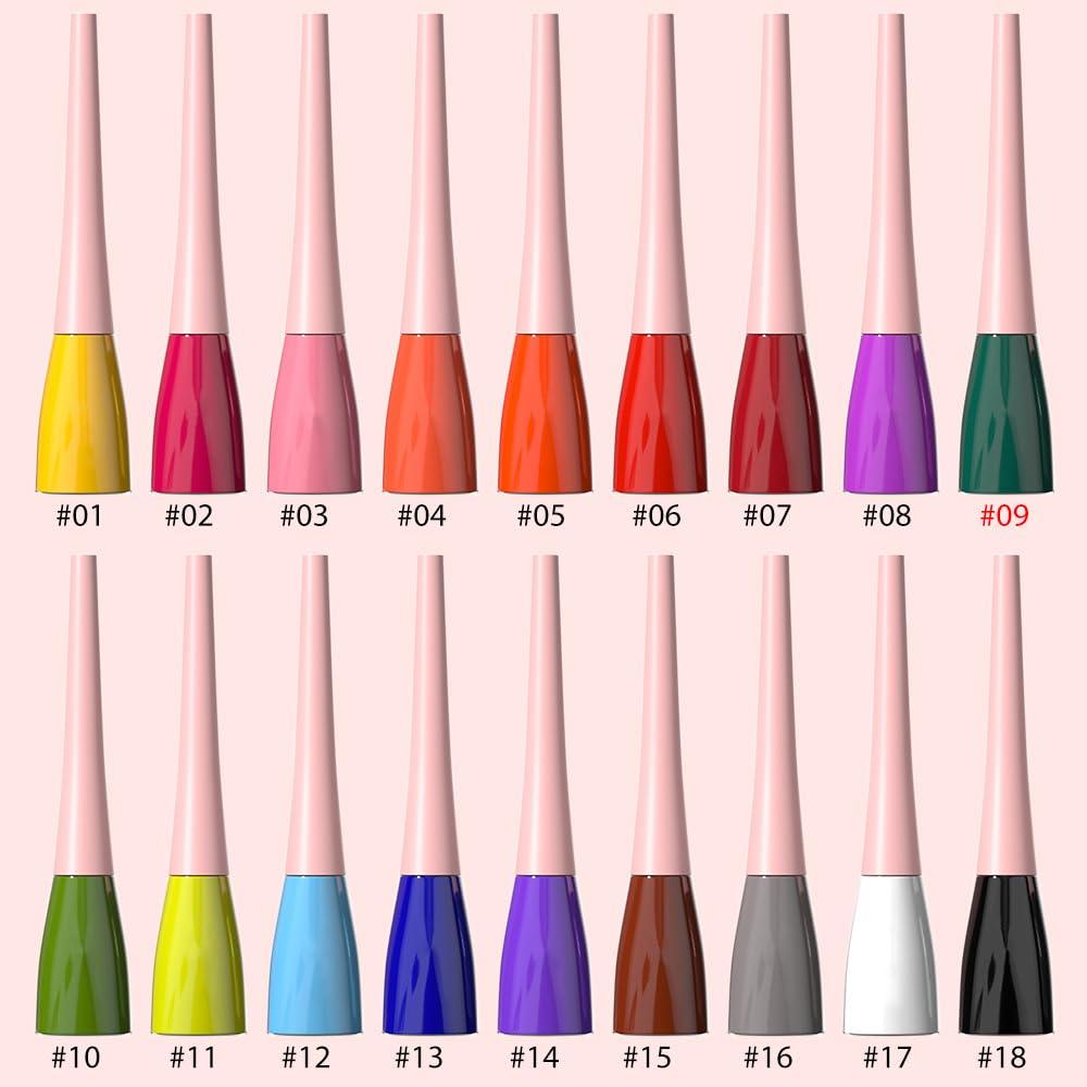 Delineador de Ojos Líquido Verde Oscuro evpct 1Pcs Impermeable