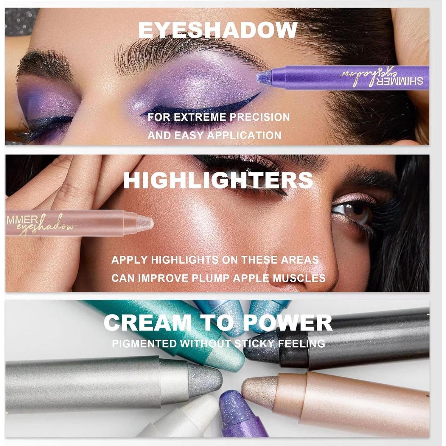 Lápiz de Sombra de Ojos Morado Daeuwiutr - Impermeable y Cremoso