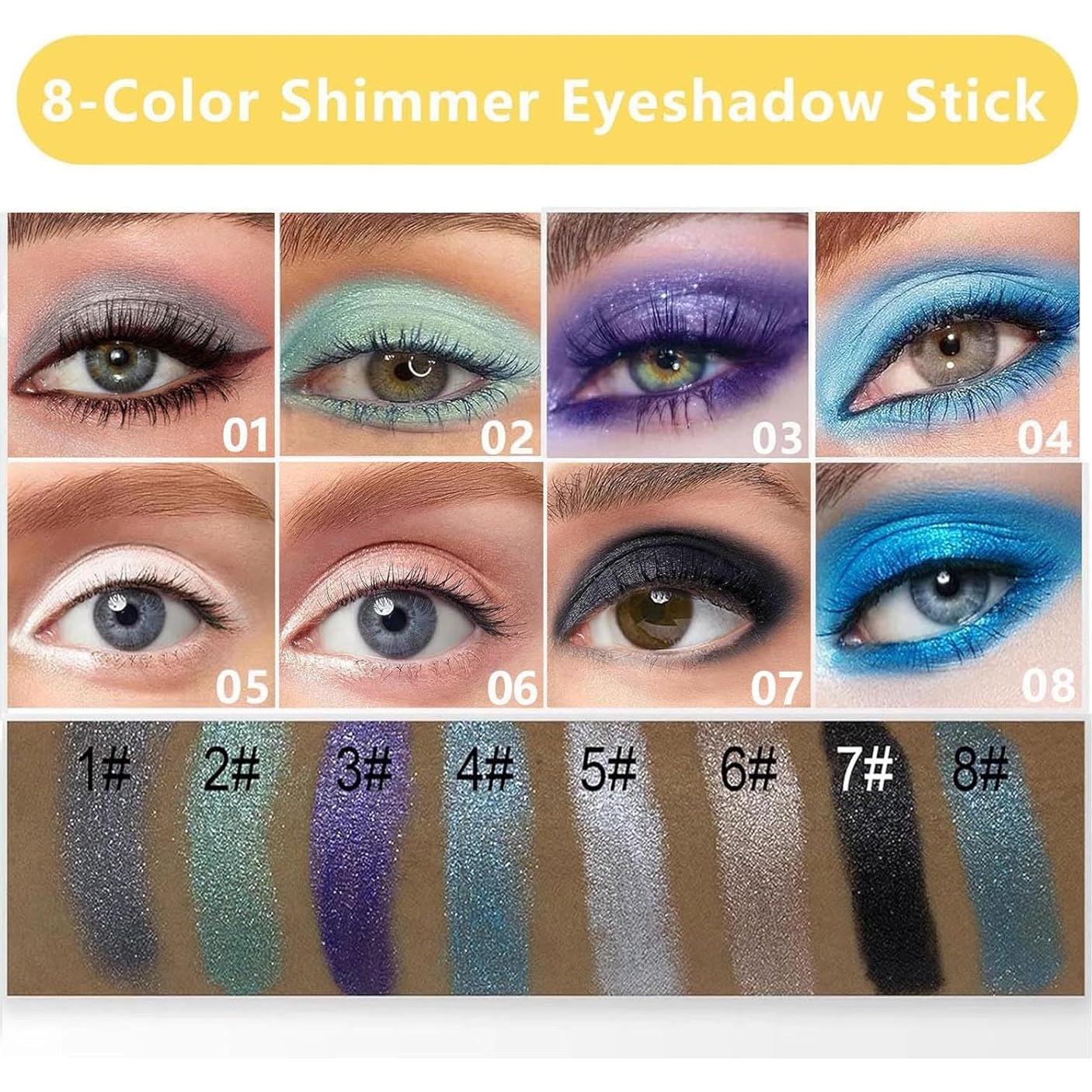 Lápiz de Sombra de Ojos Morado Daeuwiutr - Impermeable y Cremoso