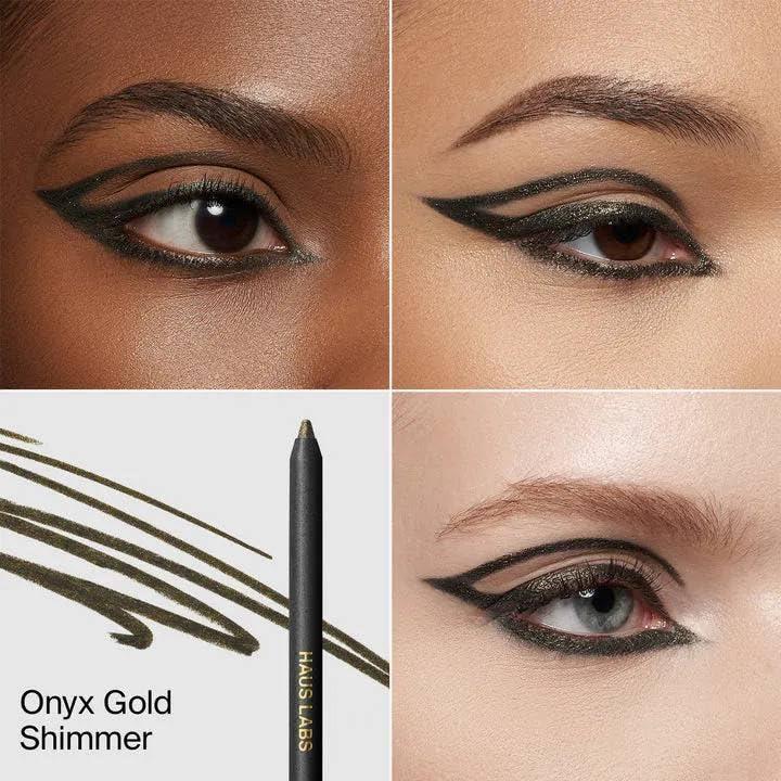 Delineador Eco Haus Labs - Brillo de Oro Onyx + Mascarilla Facial