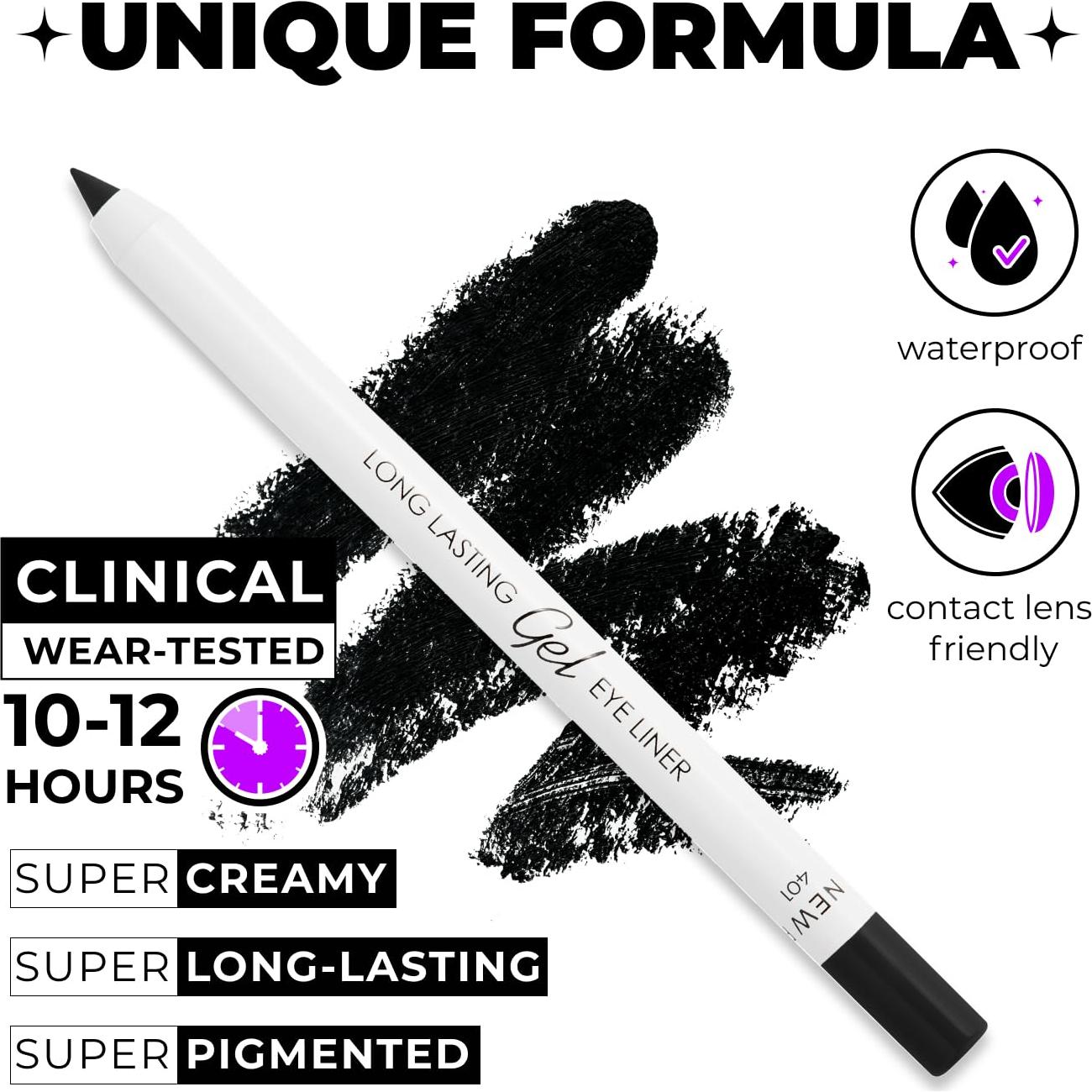 Delineador en Gel LAMEL 401 Negro Profundo Impermeable 1.4g