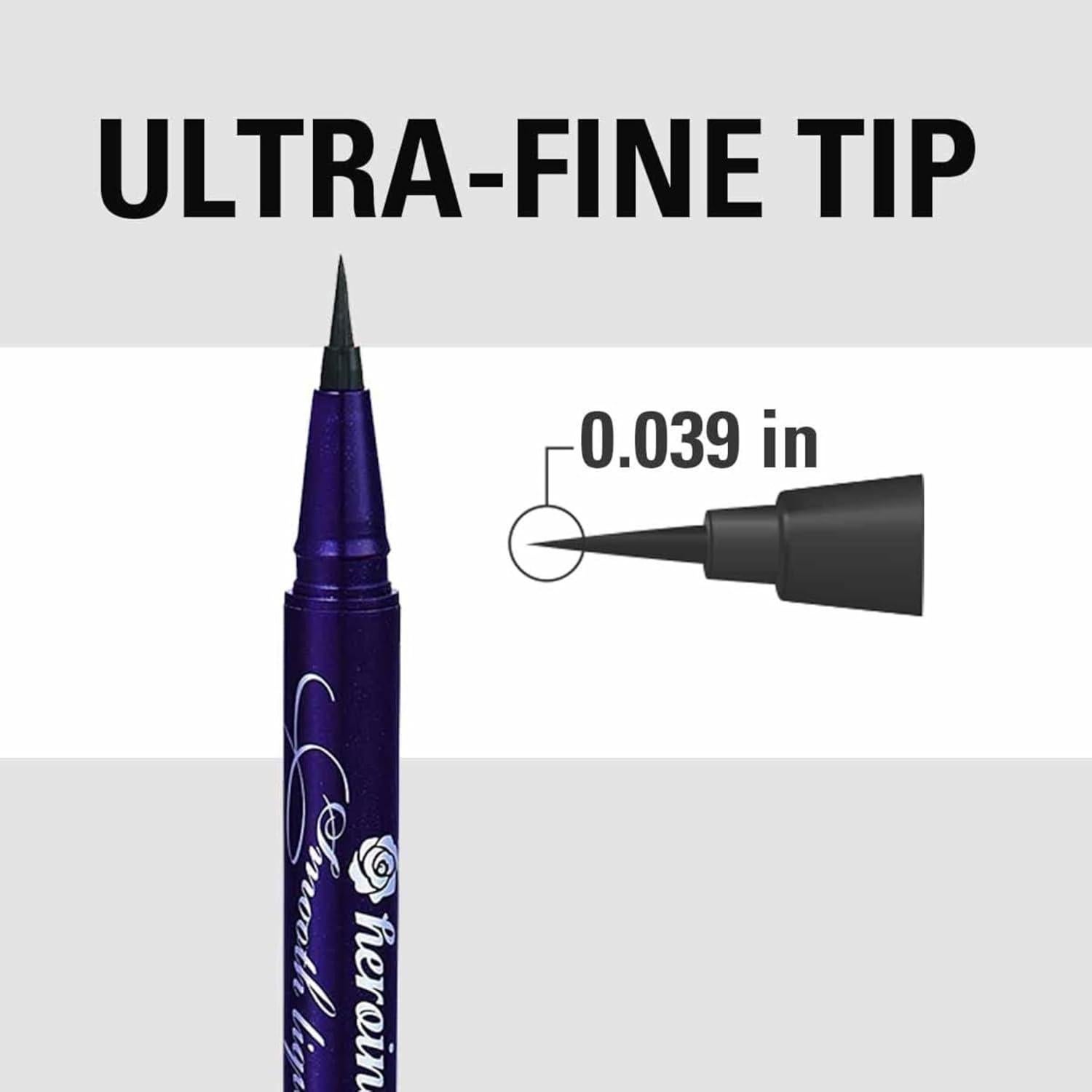 Delineador Líquido Impermeable Heorine Make 01 Negro Azabache