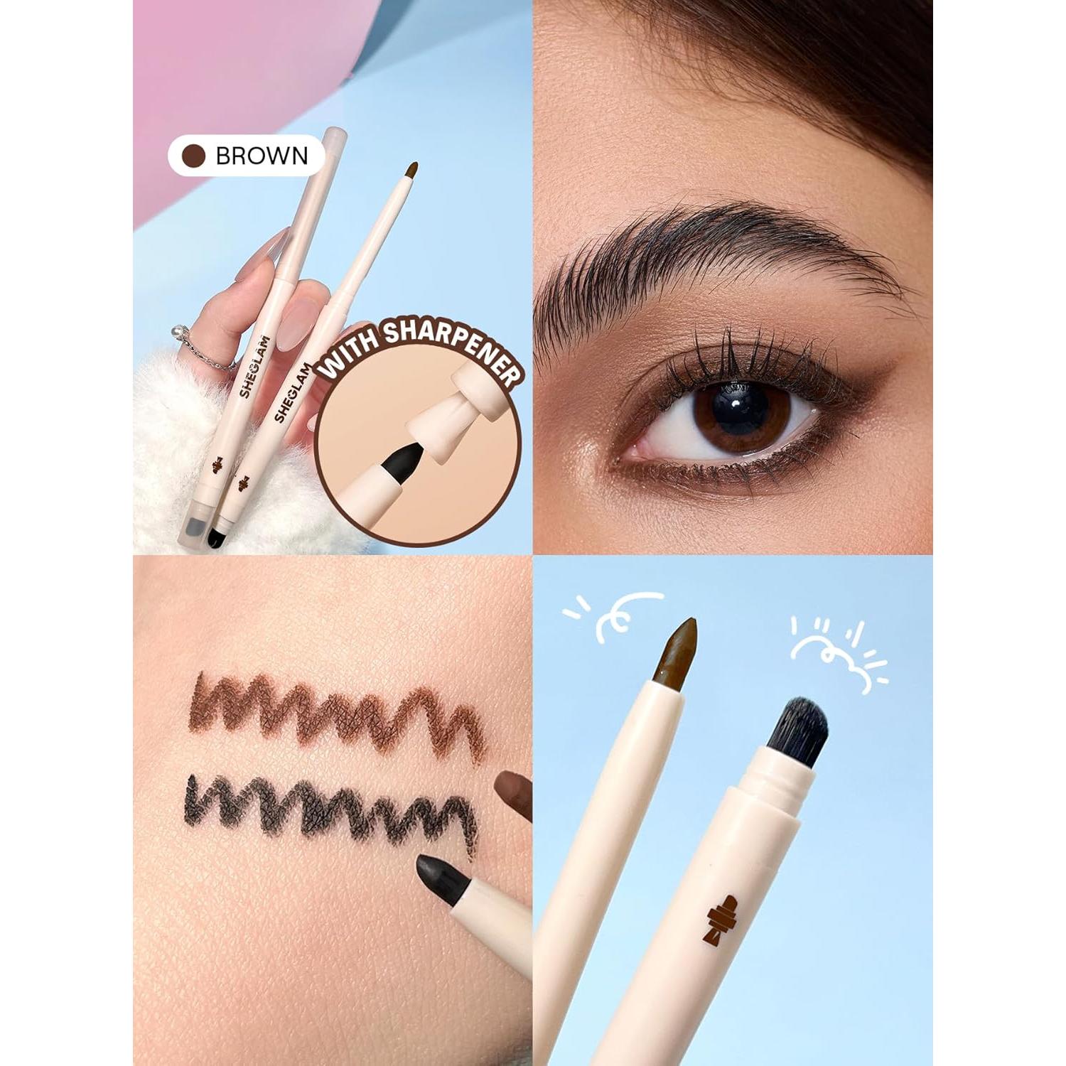 Lápiz de Eyeliner Cremoso Sheglam a Prueba de Agua - Marrón