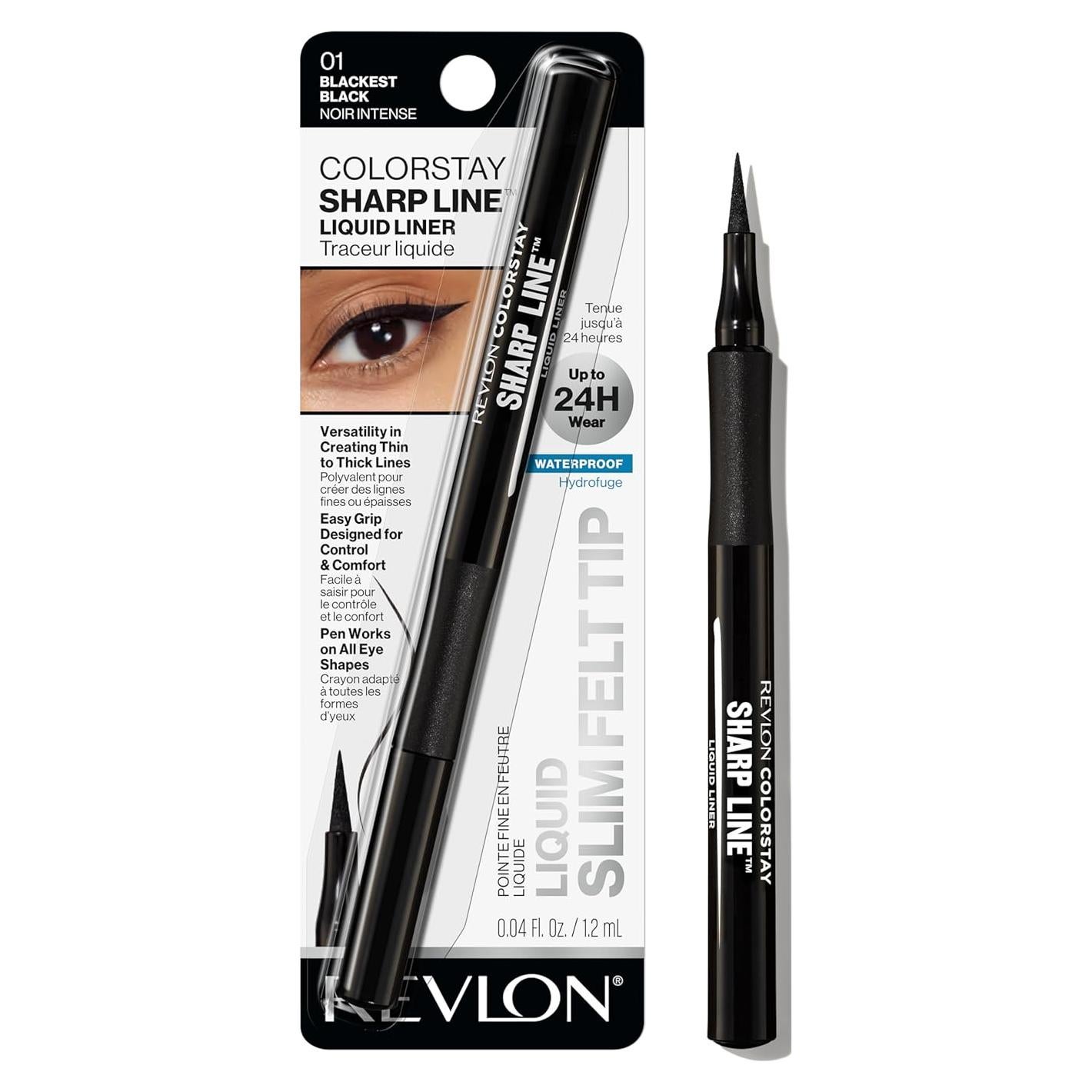 Delineador Líquido Revlon ColorStay Punta Delgada 12g