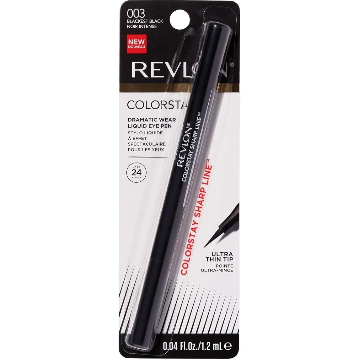 Delineador Líquido Revlon ColorStay Punta Delgada 12g