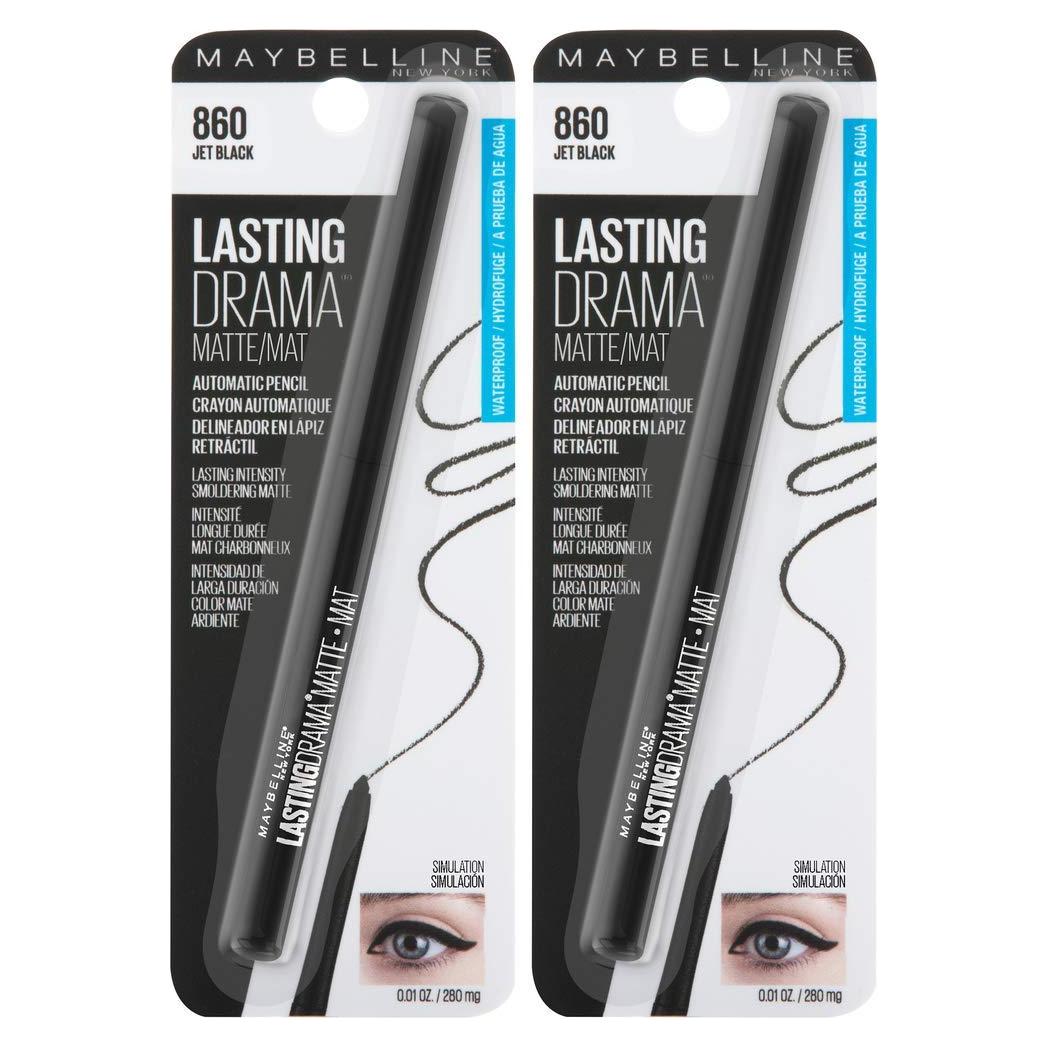 Delineador de Ojos Maybelline Eyestudio Gel Mate Negro 2 Unidades