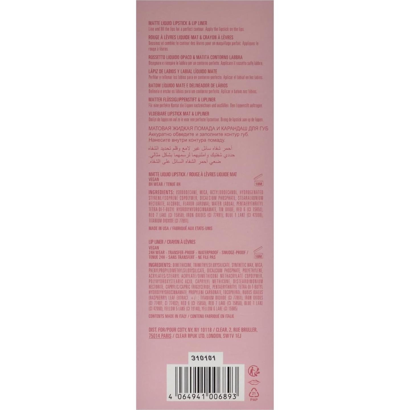 Kit de Labios Mate Kylie Cosmetics - 2 Piezas 45.36 g