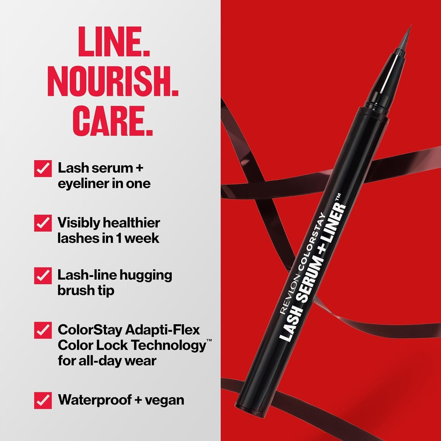 Delineador Impermeable Revlon ColorStay + Suero de Pestañas 9g