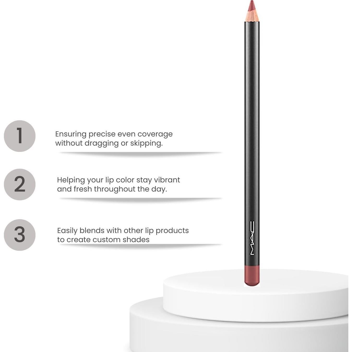 Lápiz Labial MAC Auburn 16cm - Textura Suave y Cremosa